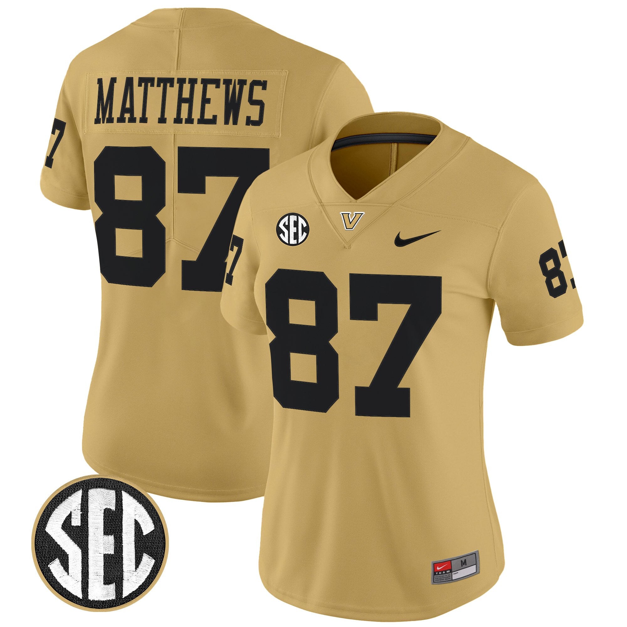 Women's Vanderbilt Commodores 2025 Vapor Limited Jersey - All Stitched