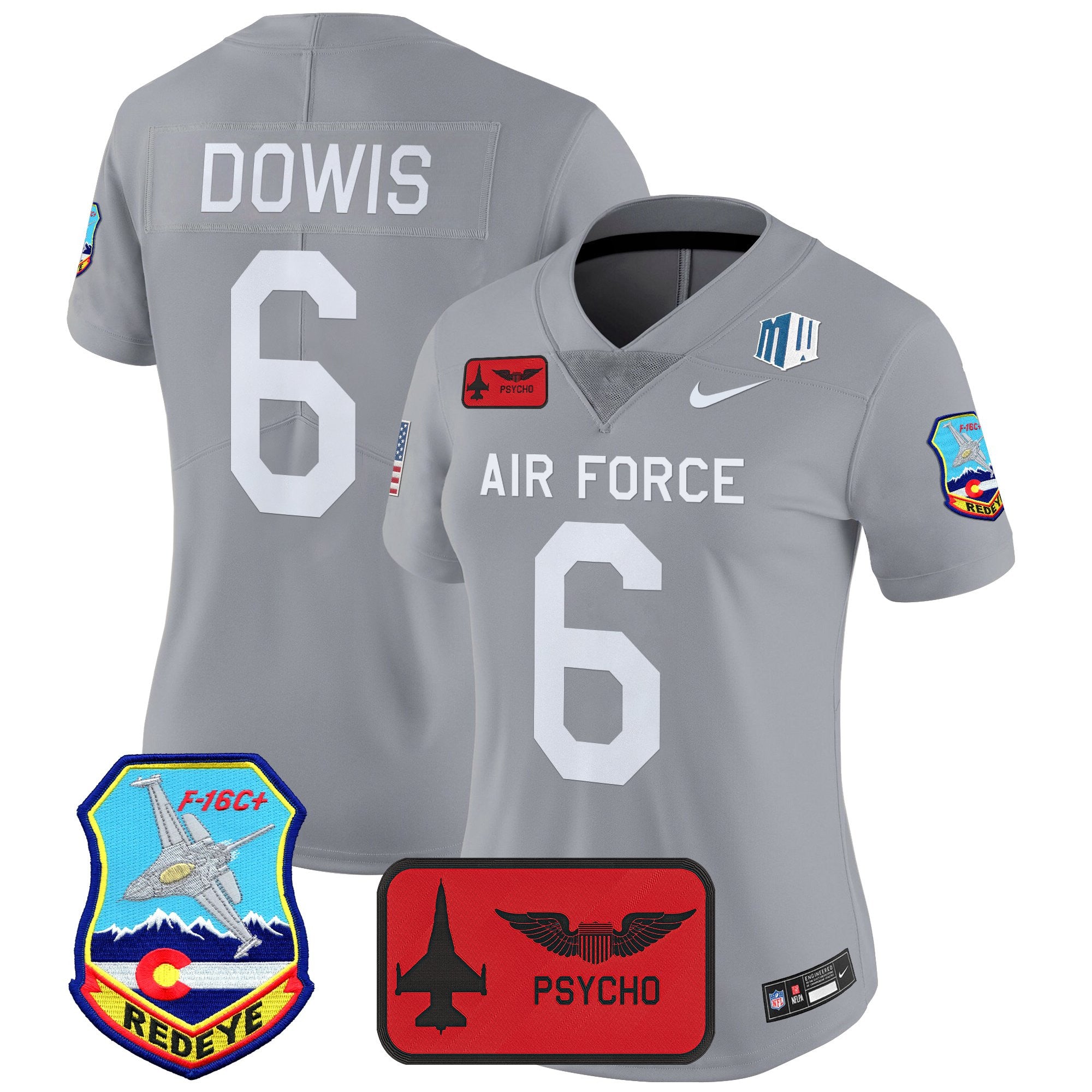 Women's Air Force Falcons 2025 'Air Power Legacy Series' Vapor Limited Jersey - All Stitched