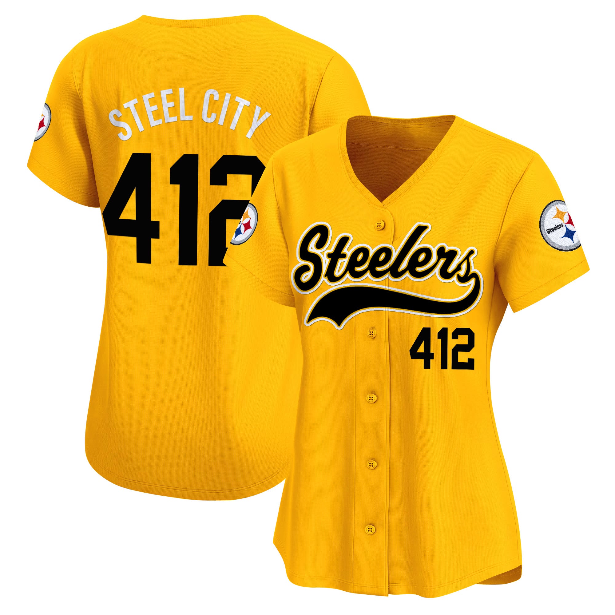 Women's Pittsburgh Steelers 2025 Vapor Baseball Jersey - All Stitched