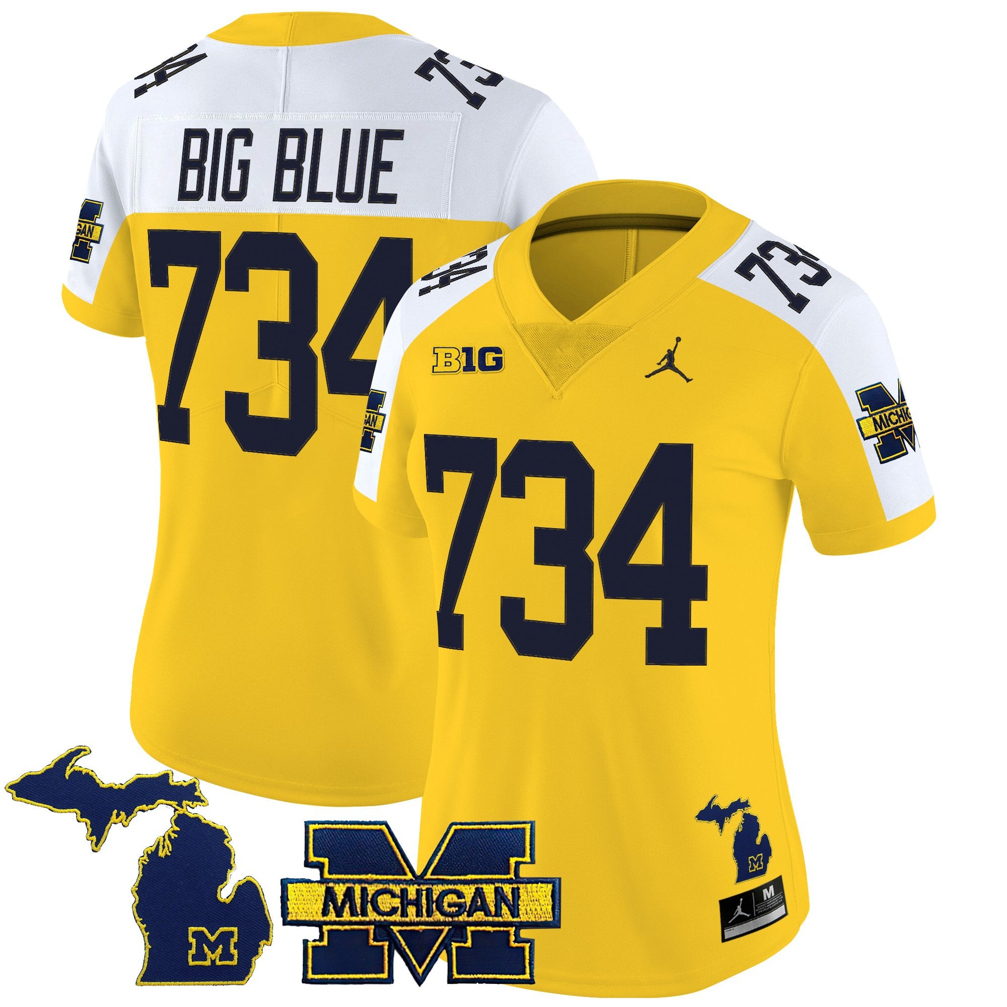 Women's Michigan Wolverines 2025 Vapor Limited Jersey - All Stitched