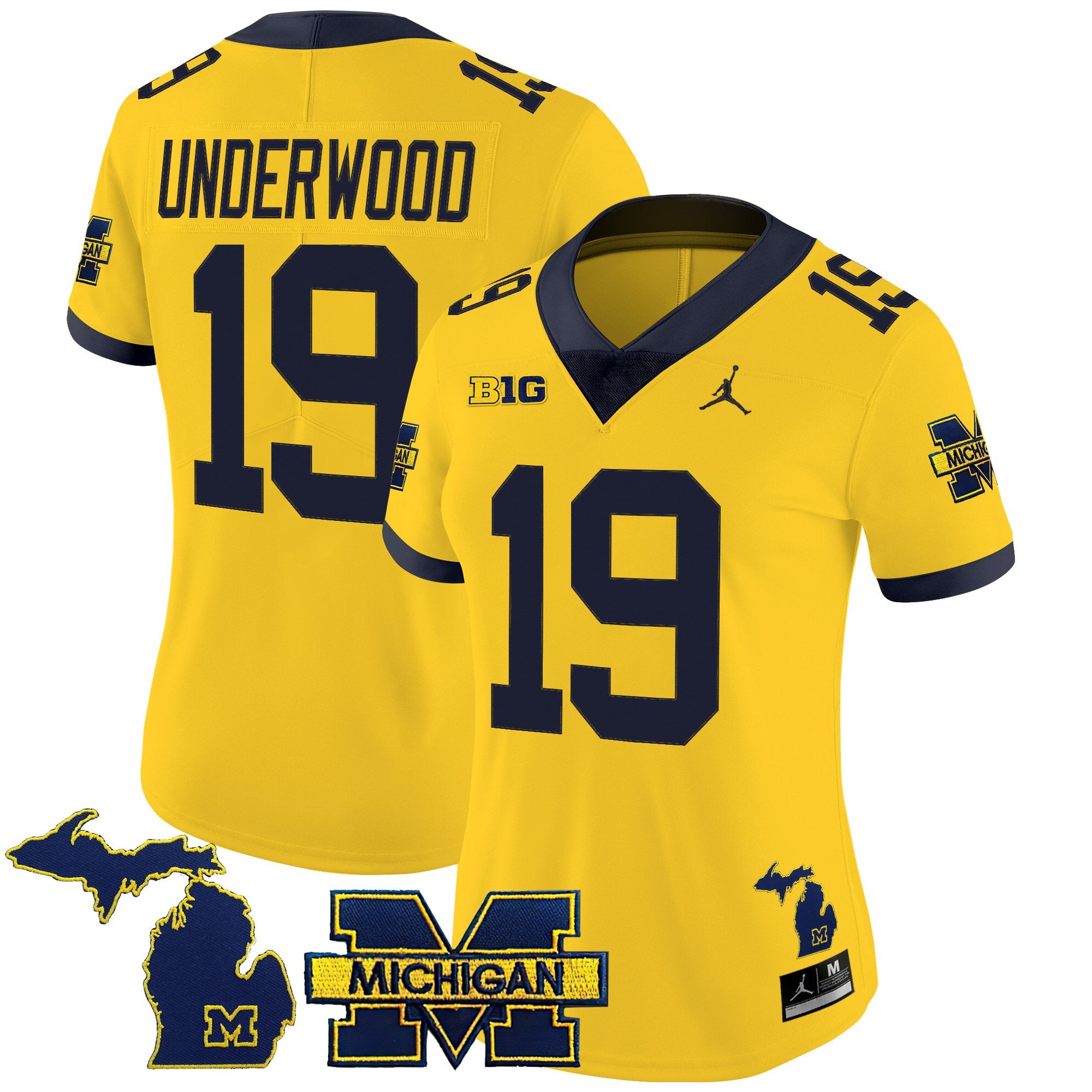 Women's Michigan Wolverines 2025 Vapor Limited Jersey - All Stitched