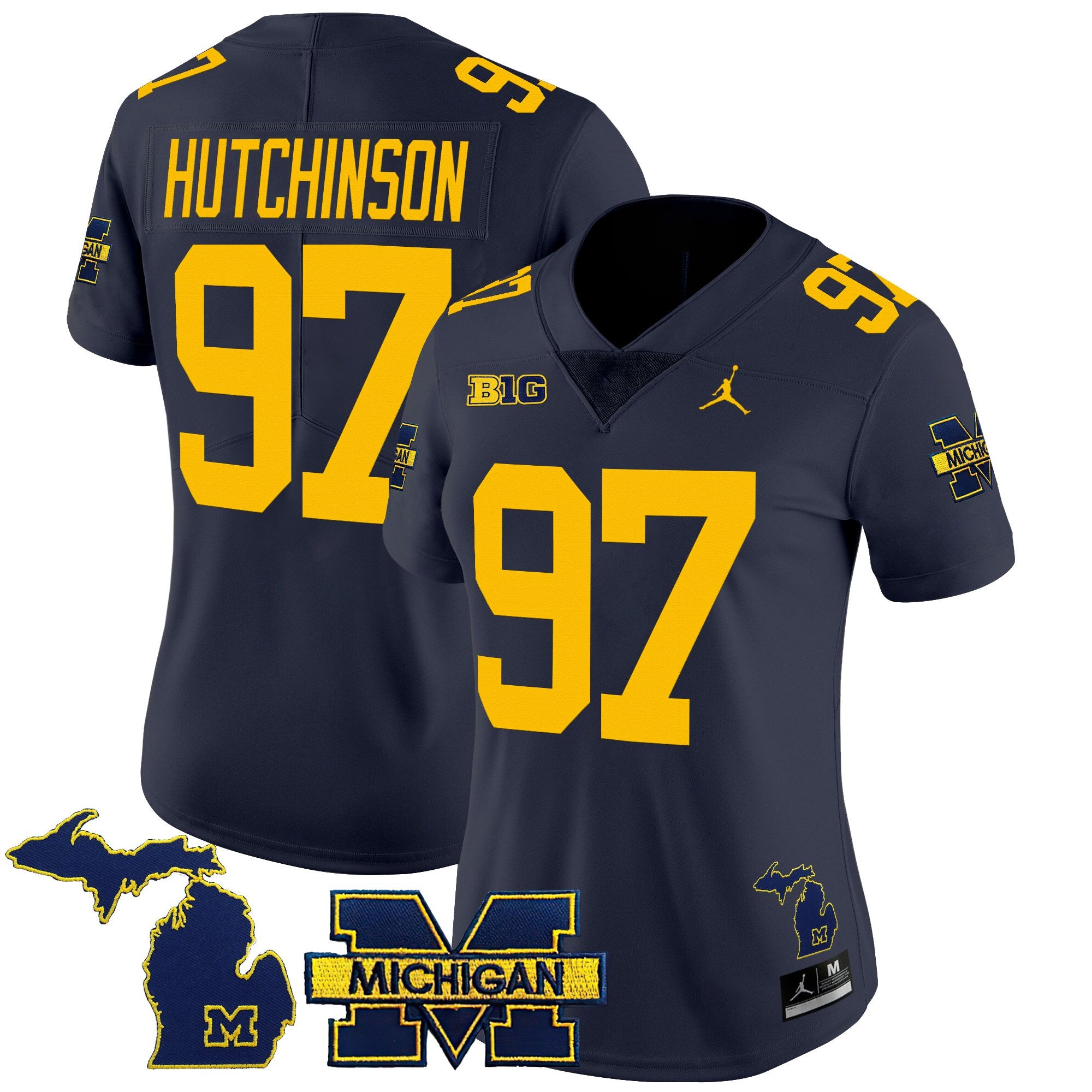 Women's Michigan Wolverines 2025 Vapor Limited Jersey - All Stitched