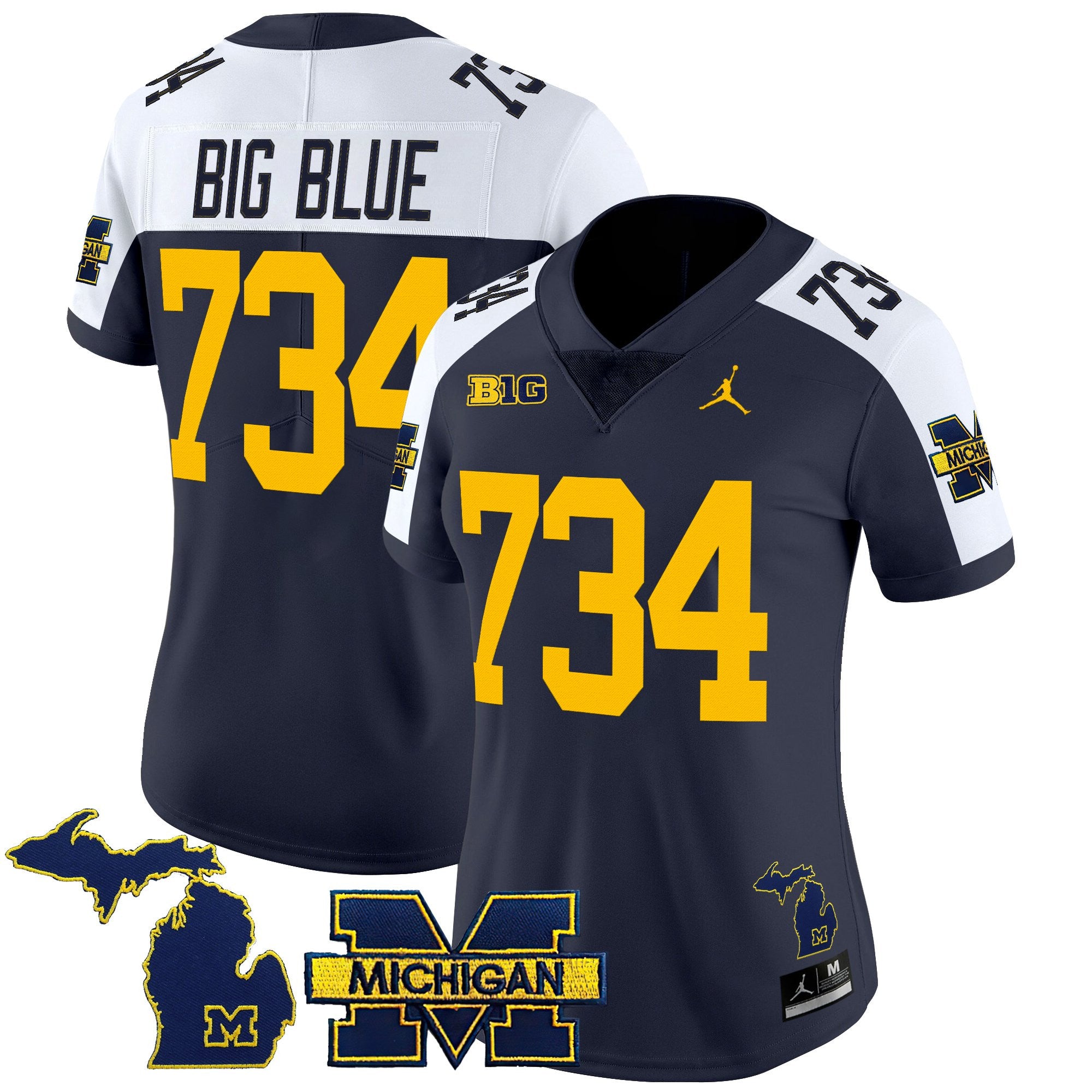 Women's Michigan Wolverines 2025 Vapor Limited Jersey - All Stitched