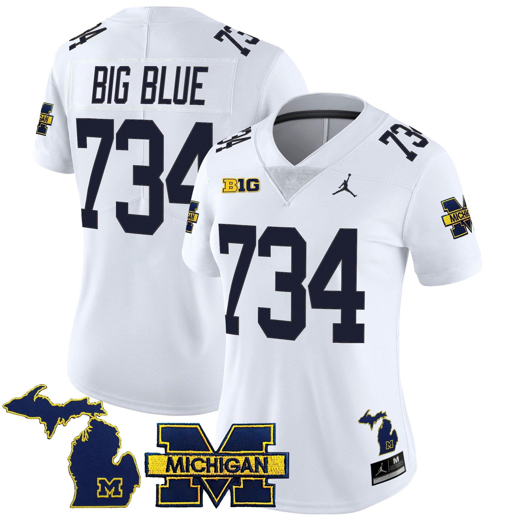 Women's Michigan Wolverines 2025 Vapor Limited Jersey - All Stitched