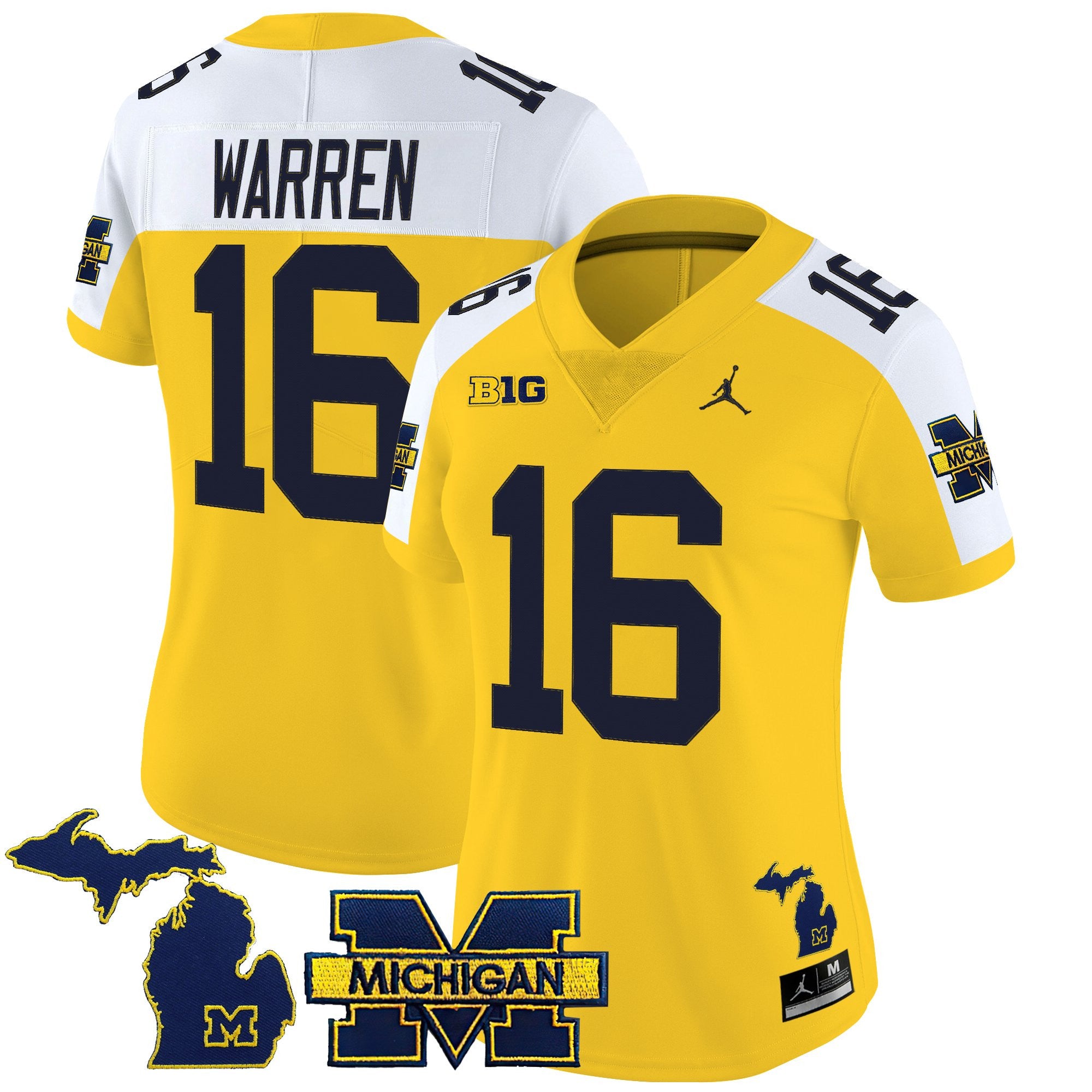 Women's Michigan Wolverines 2025 Vapor Limited Jersey - All Stitched