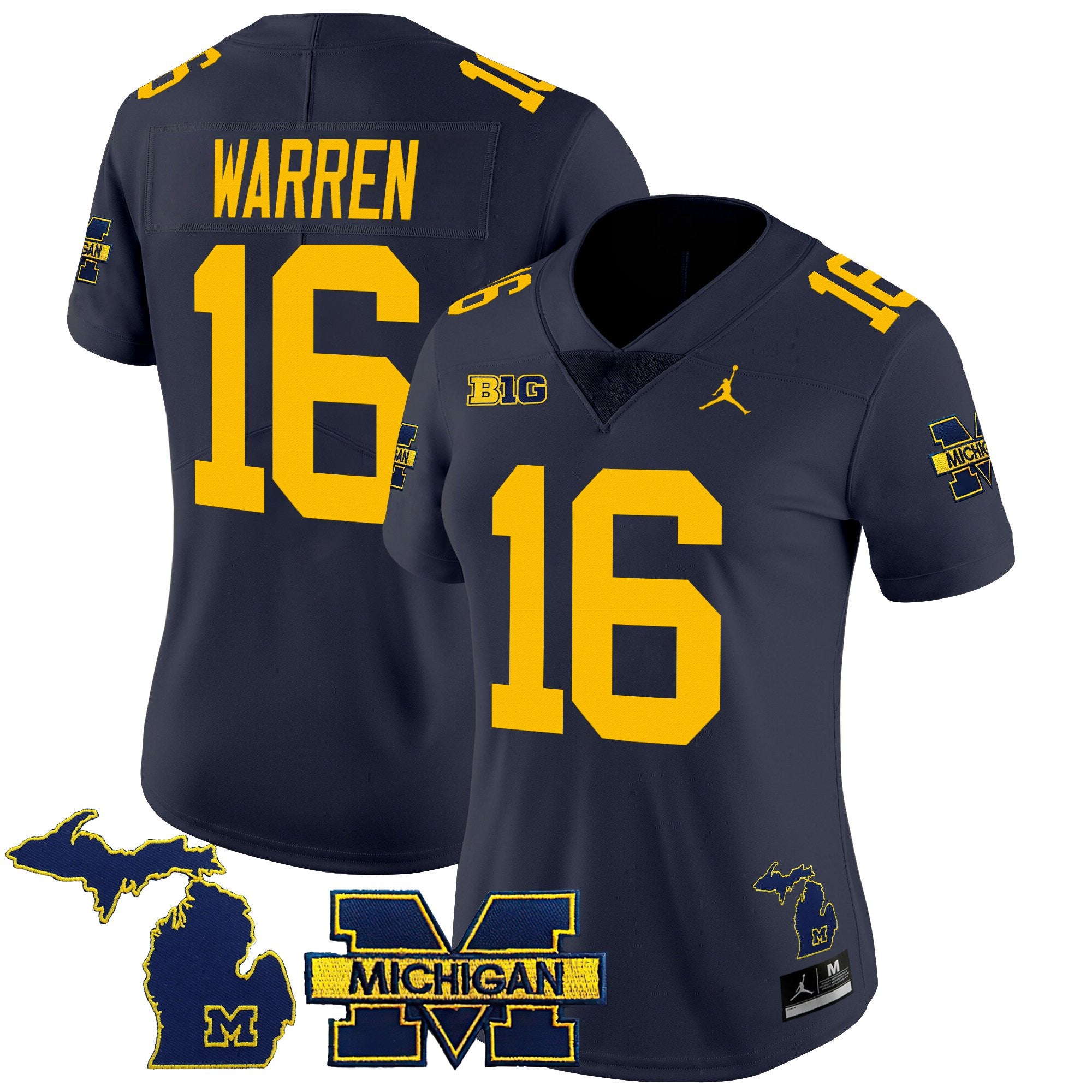 Women's Michigan Wolverines 2025 Vapor Limited Jersey - All Stitched