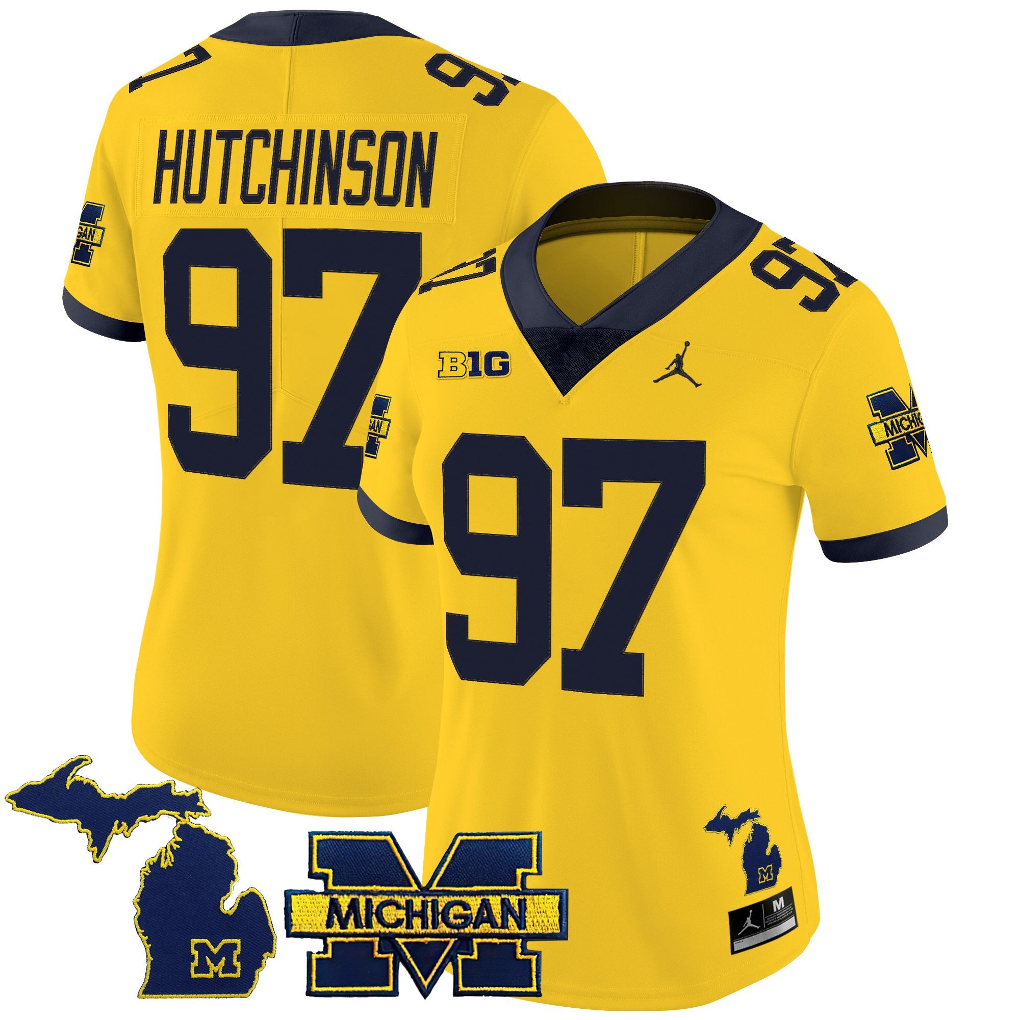 Women's Michigan Wolverines 2025 Vapor Limited Jersey - All Stitched