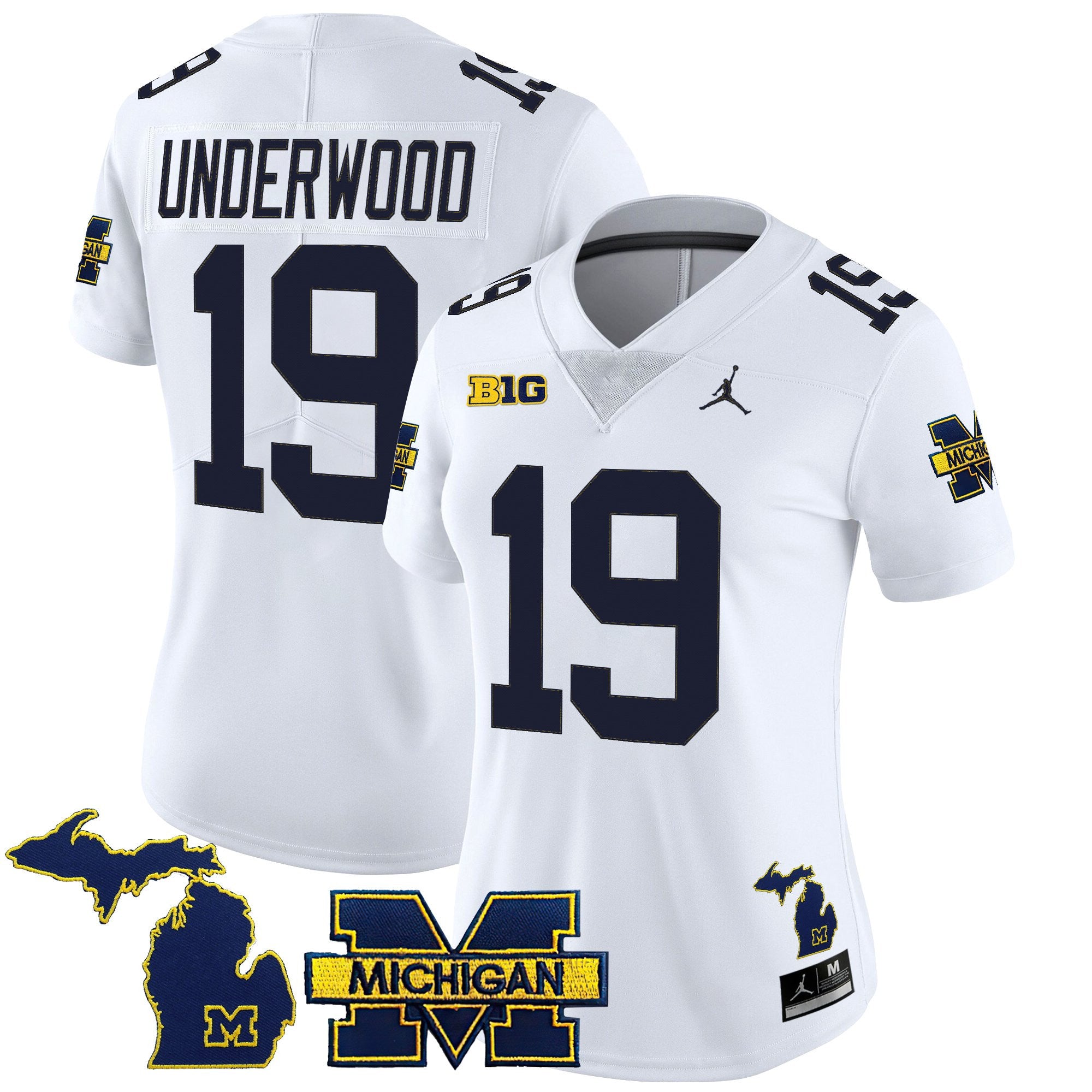 Women's Michigan Wolverines 2025 Vapor Limited Jersey - All Stitched
