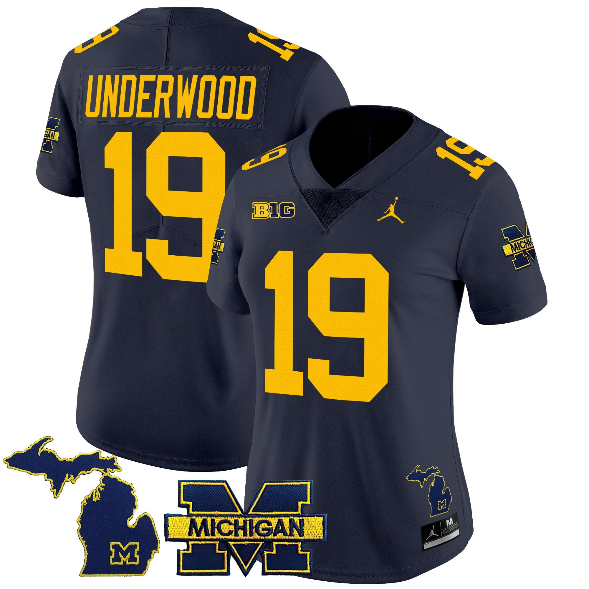 Women's Michigan Wolverines 2025 Vapor Limited Jersey - All Stitched
