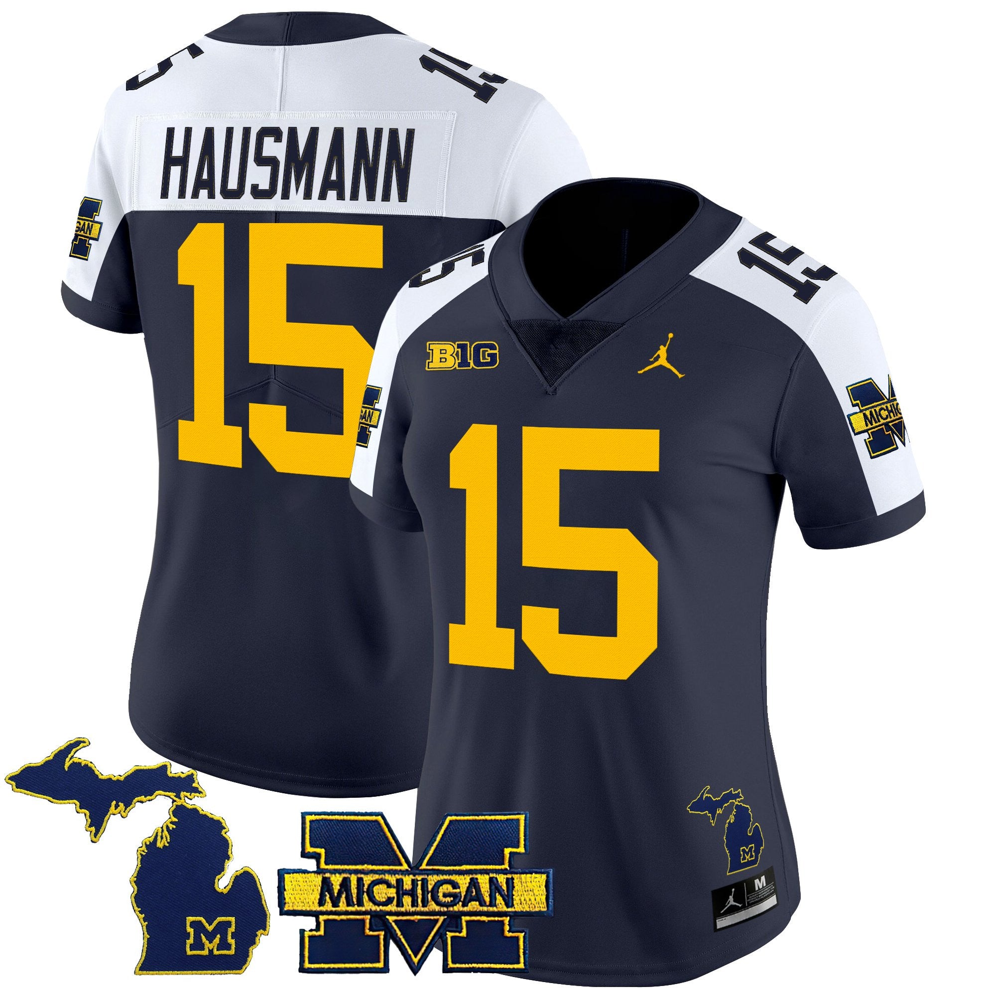 Women's Michigan Wolverines 2025 Vapor Limited Jersey - All Stitched