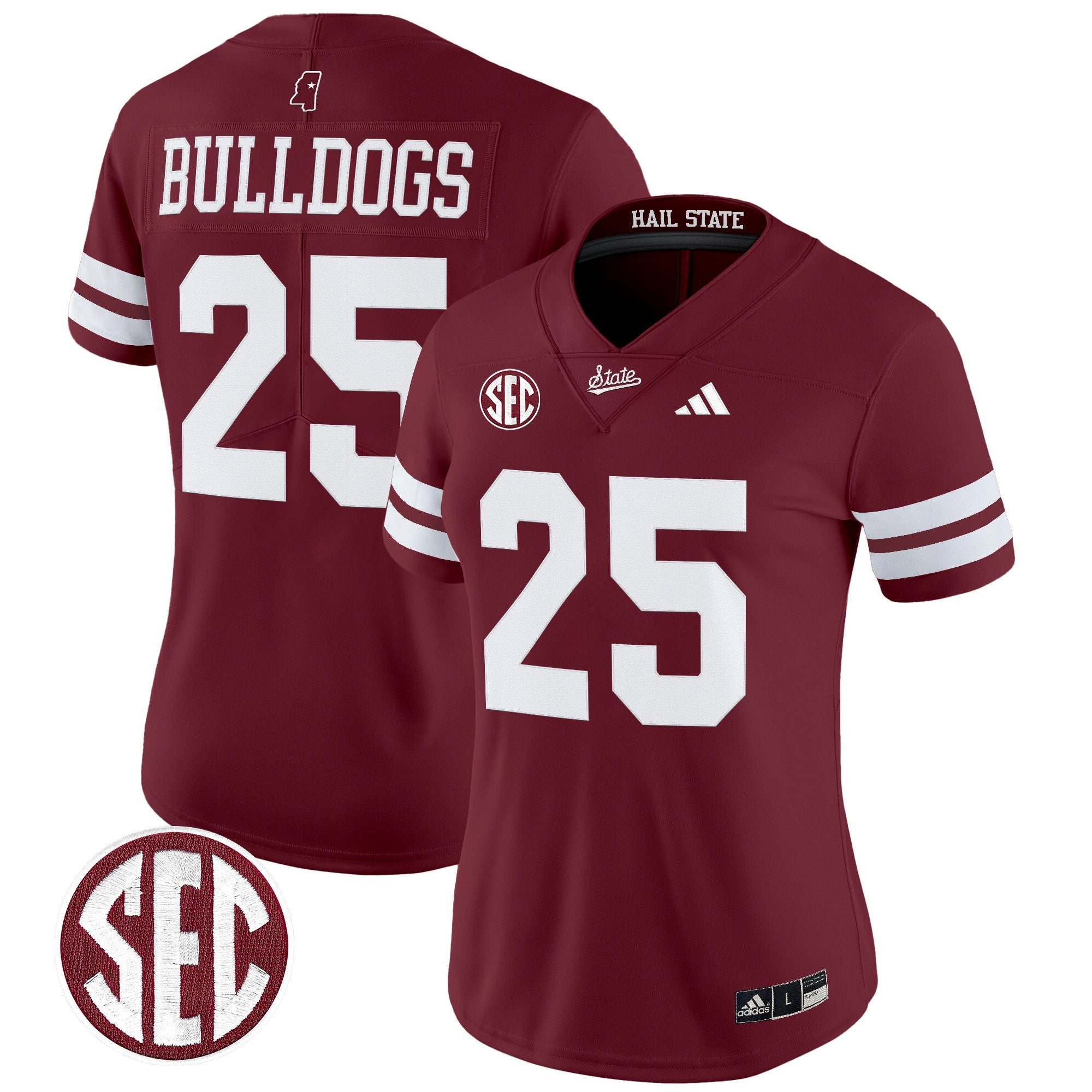 Women's Mississippi State Bulldogs 'Dark Mode' Vapor Limited Jersey - All Stitched