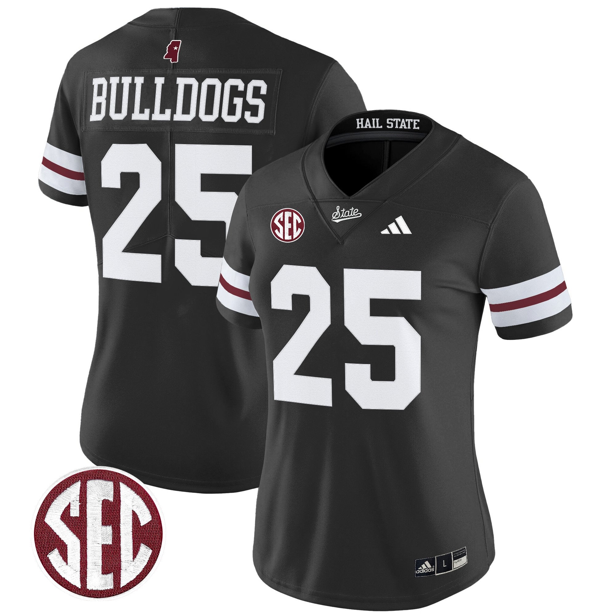 Women's Mississippi State Bulldogs 'Dark Mode' Vapor Limited Jersey - All Stitched