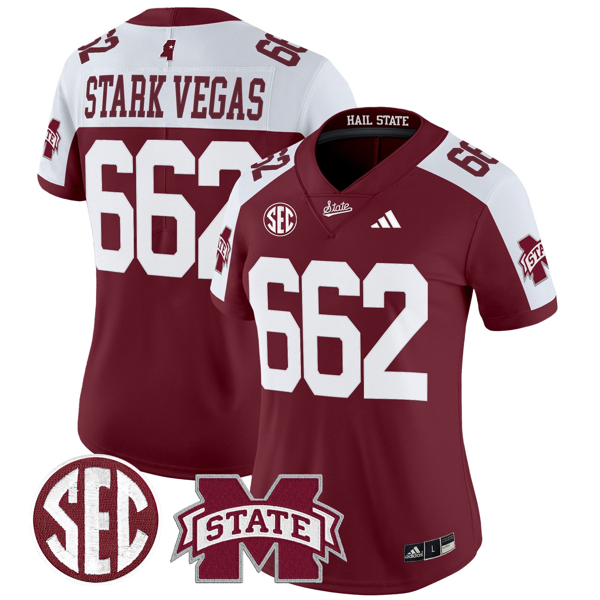 Women's Mississippi State Bulldogs 'Dark Mode' Vapor Limited Jersey - All Stitched