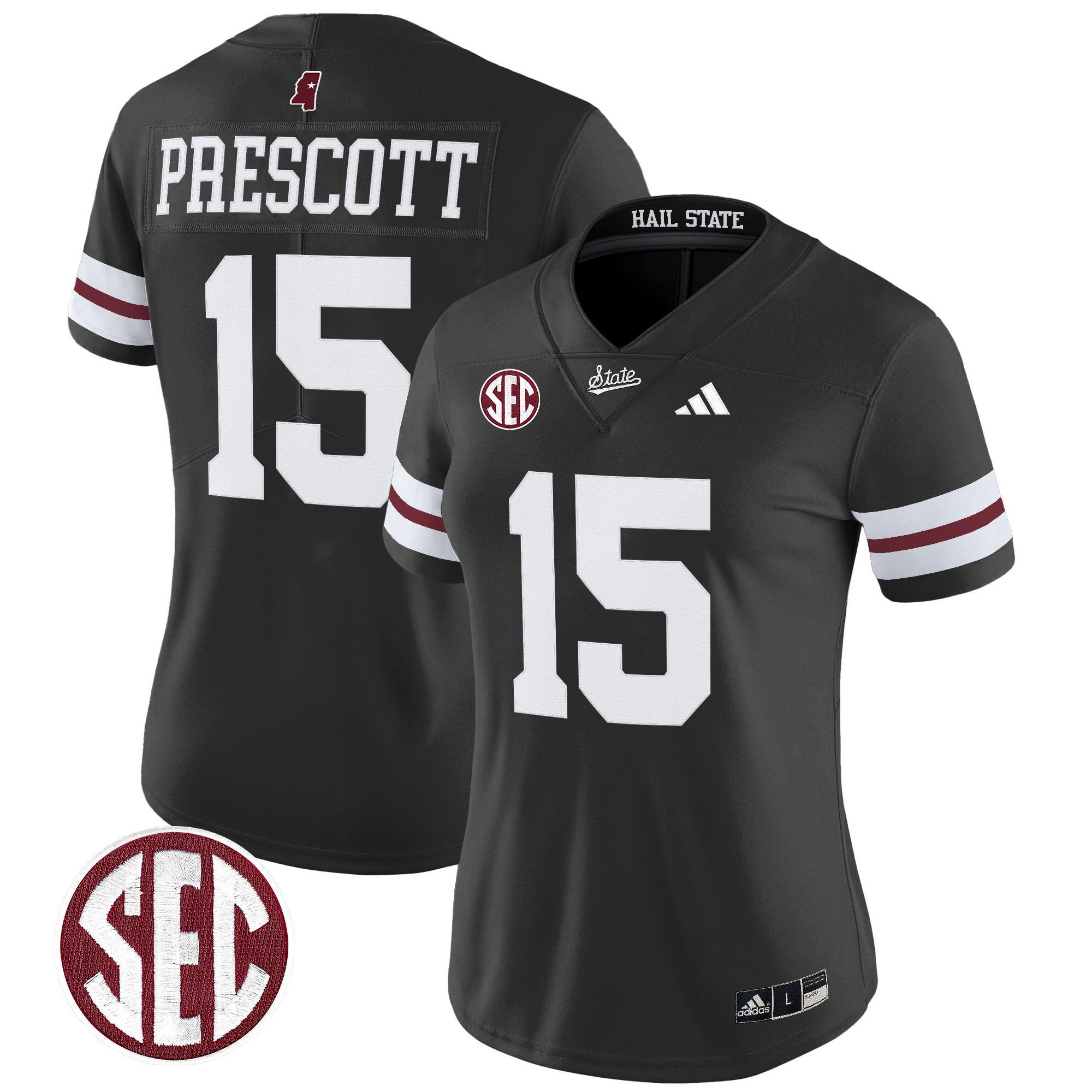 Women's Mississippi State Bulldogs 'Dark Mode' Vapor Limited Jersey - All Stitched