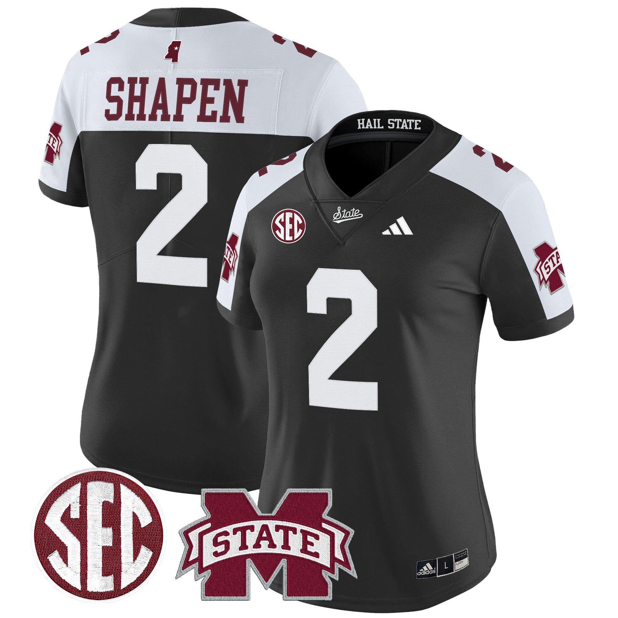 Women's Mississippi State Bulldogs 'Dark Mode' Vapor Limited Jersey - All Stitched