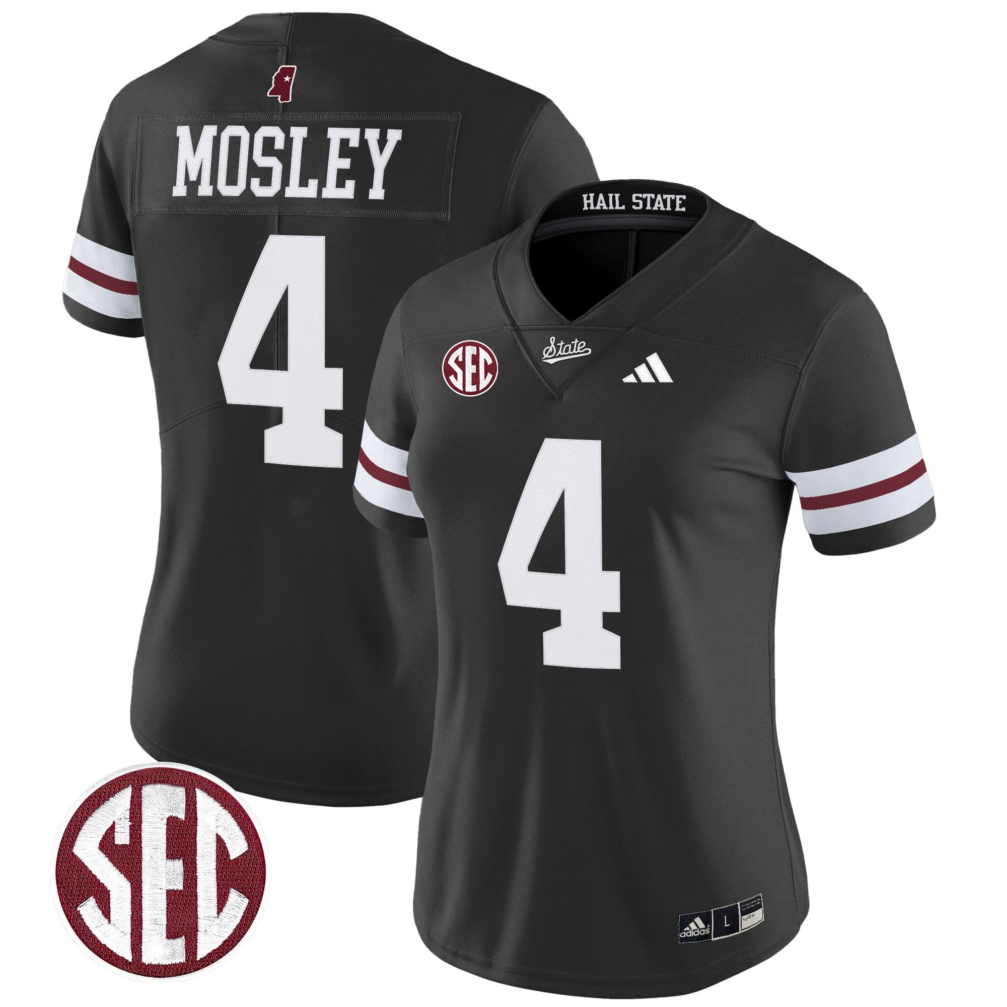 Women's Mississippi State Bulldogs 'Dark Mode' Vapor Limited Jersey - All Stitched