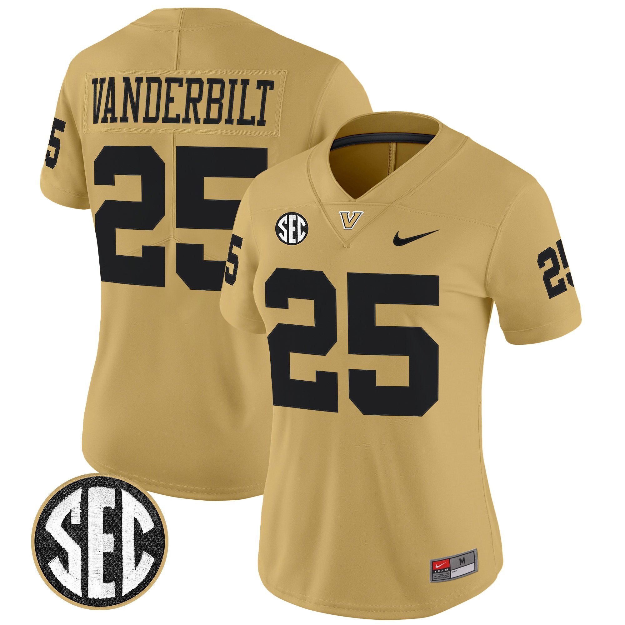 Women's Vanderbilt Commodores 2025 Vapor Limited Jersey - All Stitched