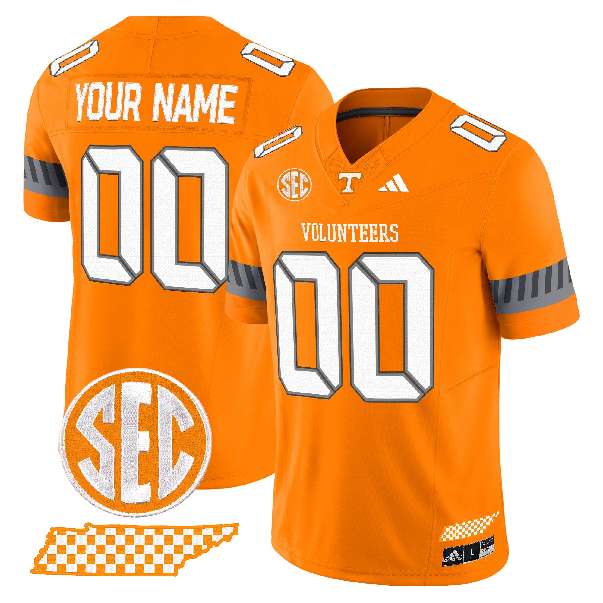 Tennessee Volunteers 2025 'Smokey Grey Series' Vapor Limited Custom Jersey V3 - All Stitched