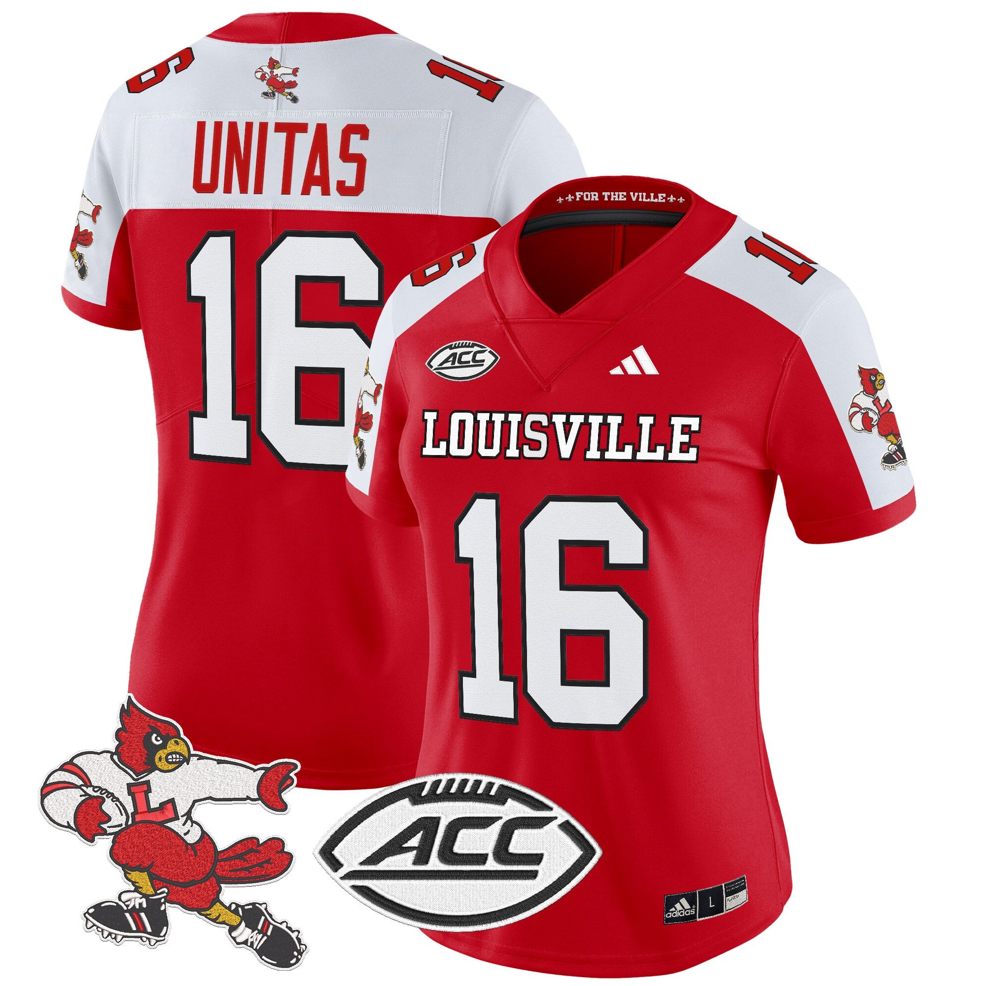 Women's Louisville Cardinals '1980s Throwback' Vapor Limited Jersey - All Stitched