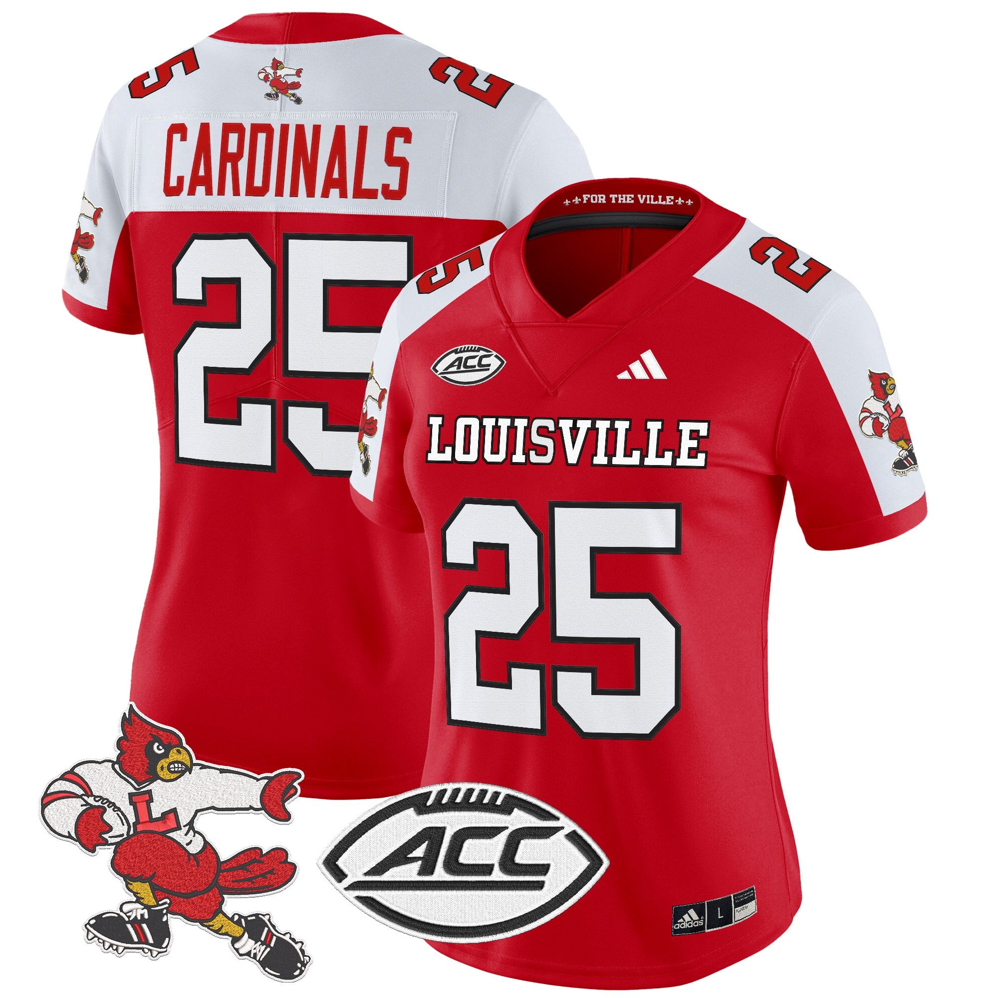 Women's Louisville Cardinals '1980s Throwback' Vapor Limited Jersey - All Stitched