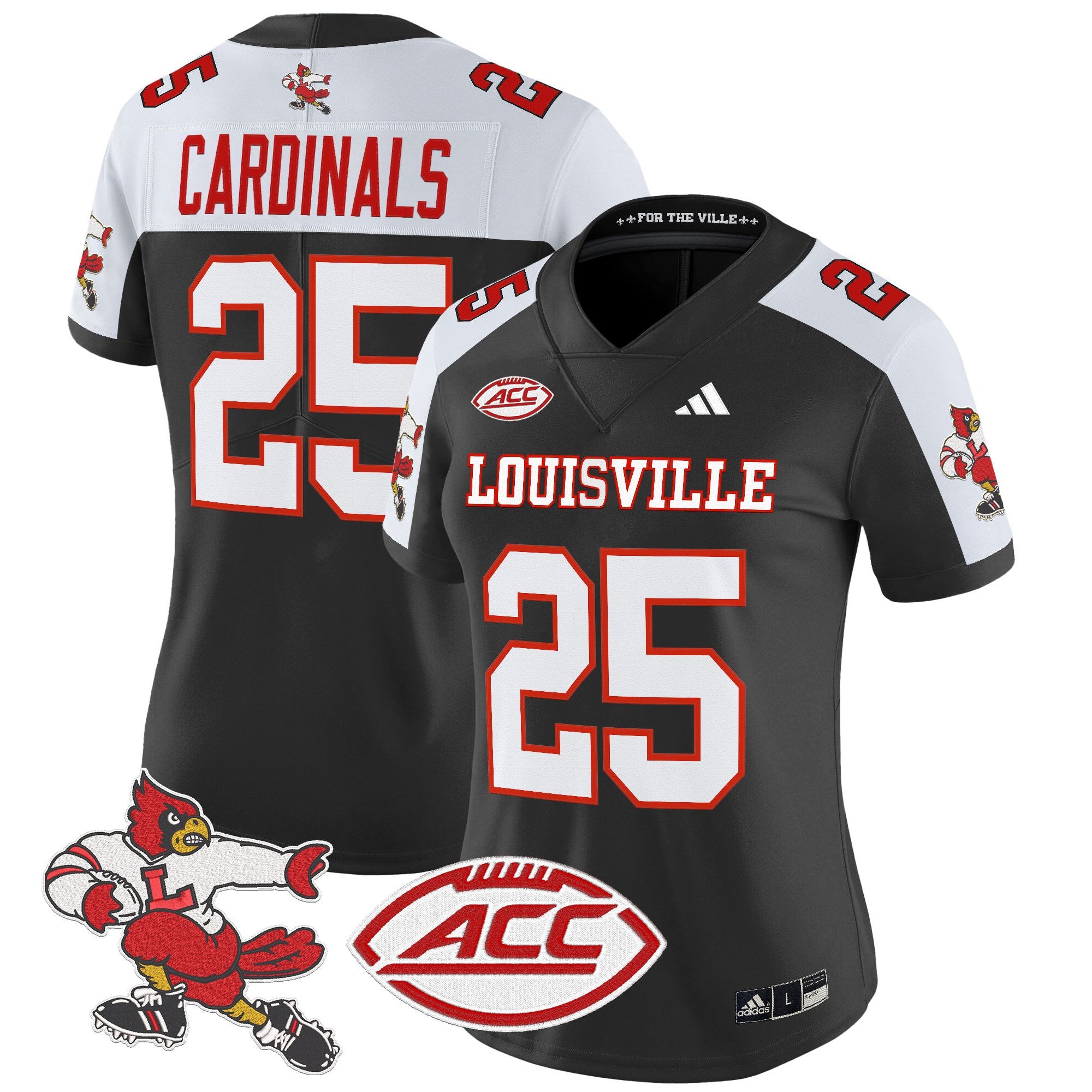 Women's Louisville Cardinals '1980s Throwback' Vapor Limited Jersey - All Stitched