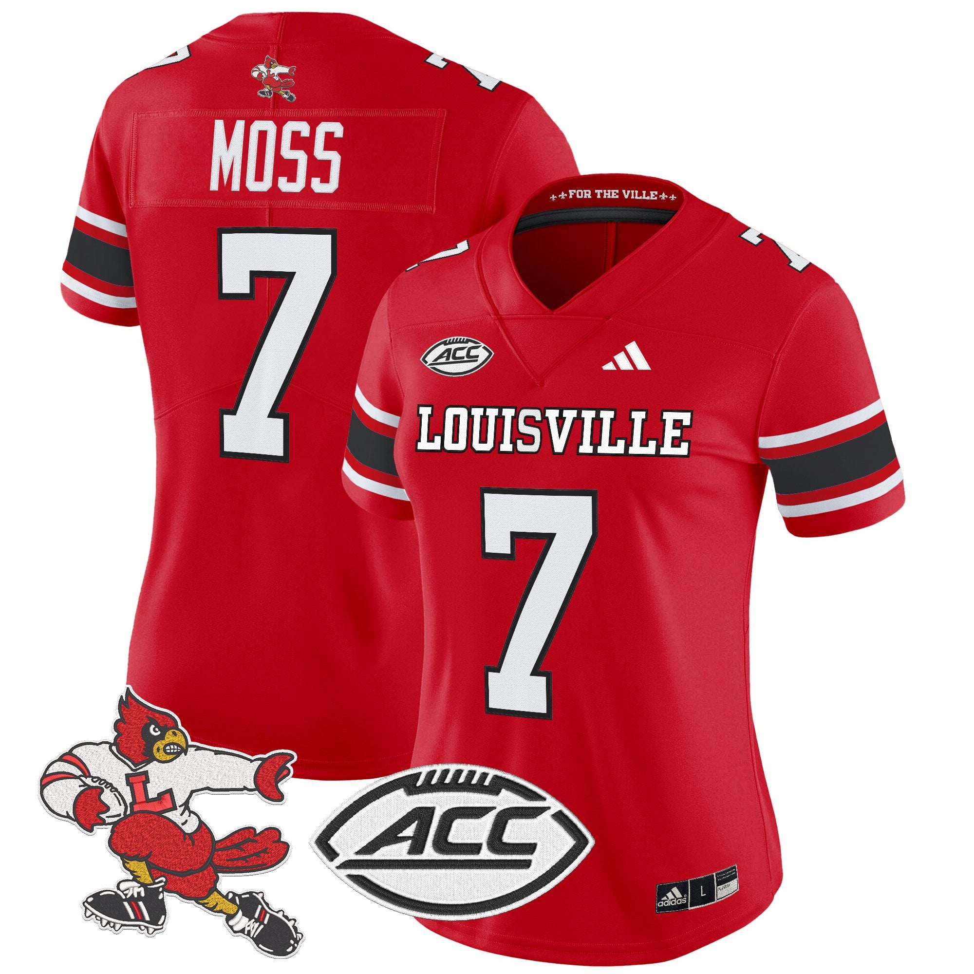 Women's Louisville Cardinals '1980s Throwback' Vapor Limited Jersey - All Stitched