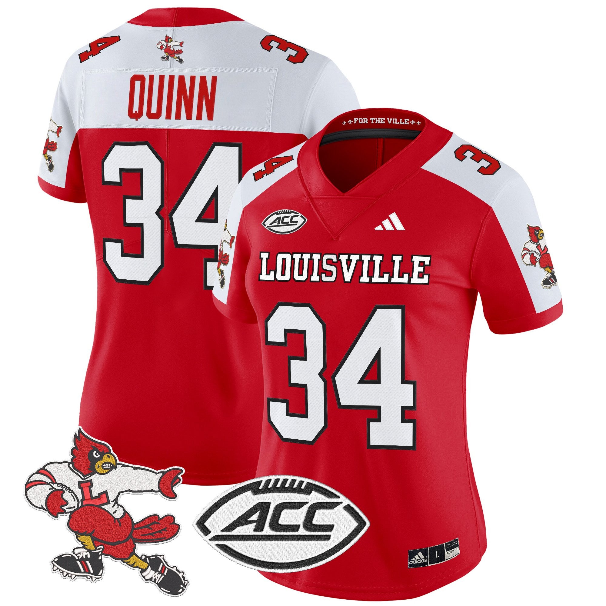 Women's Louisville Cardinals '1980s Throwback' Vapor Limited Jersey - All Stitched
