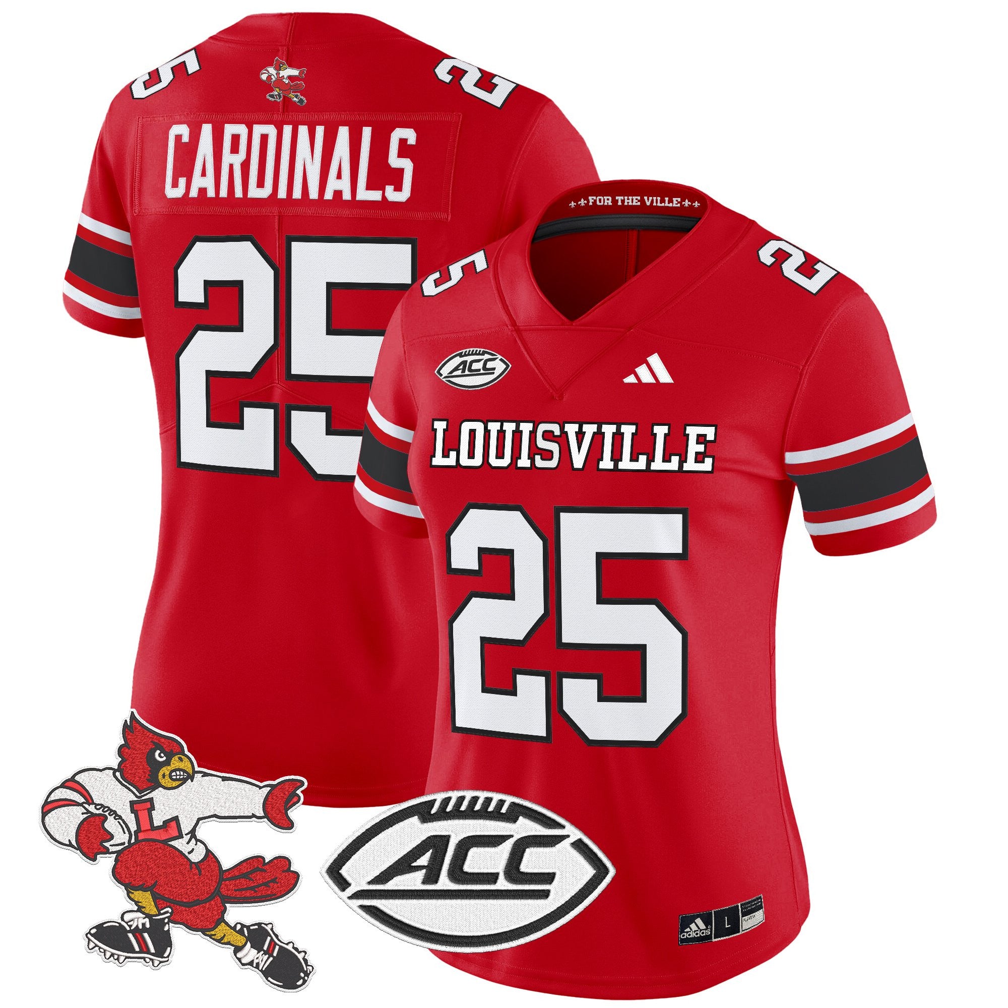 Women's Louisville Cardinals '1980s Throwback' Vapor Limited Jersey - All Stitched