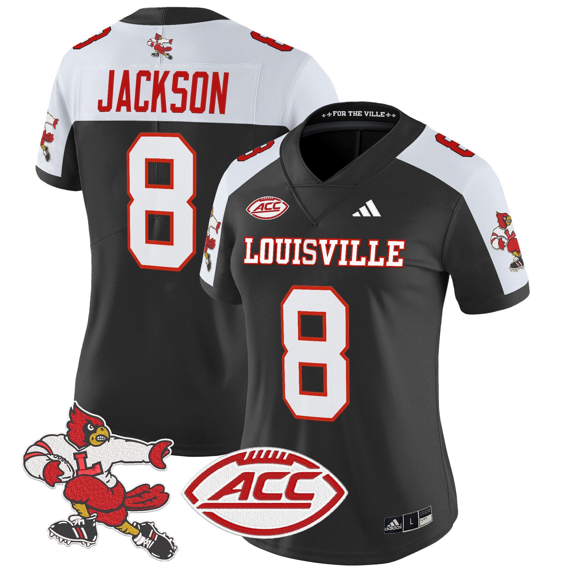Women's Louisville Cardinals '1980s Throwback' Vapor Limited Jersey - All Stitched