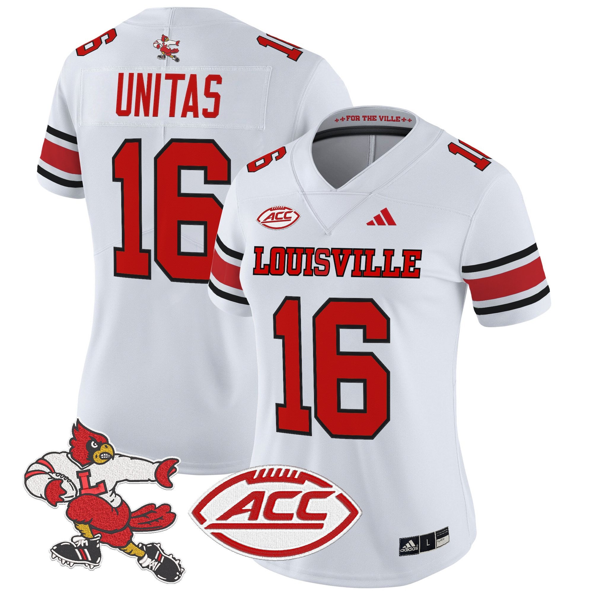 Women's Louisville Cardinals '1980s Throwback' Vapor Limited Jersey - All Stitched