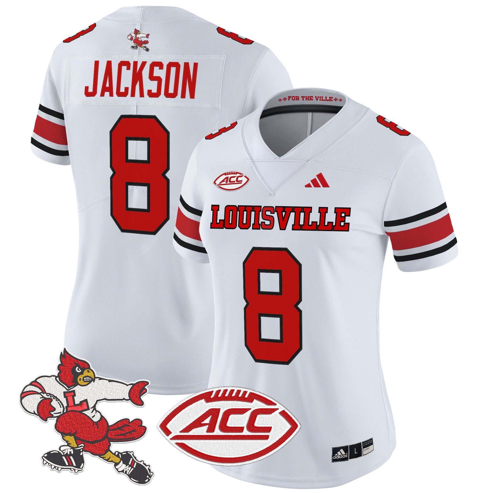 Women's Louisville Cardinals '1980s Throwback' Vapor Limited Jersey - All Stitched