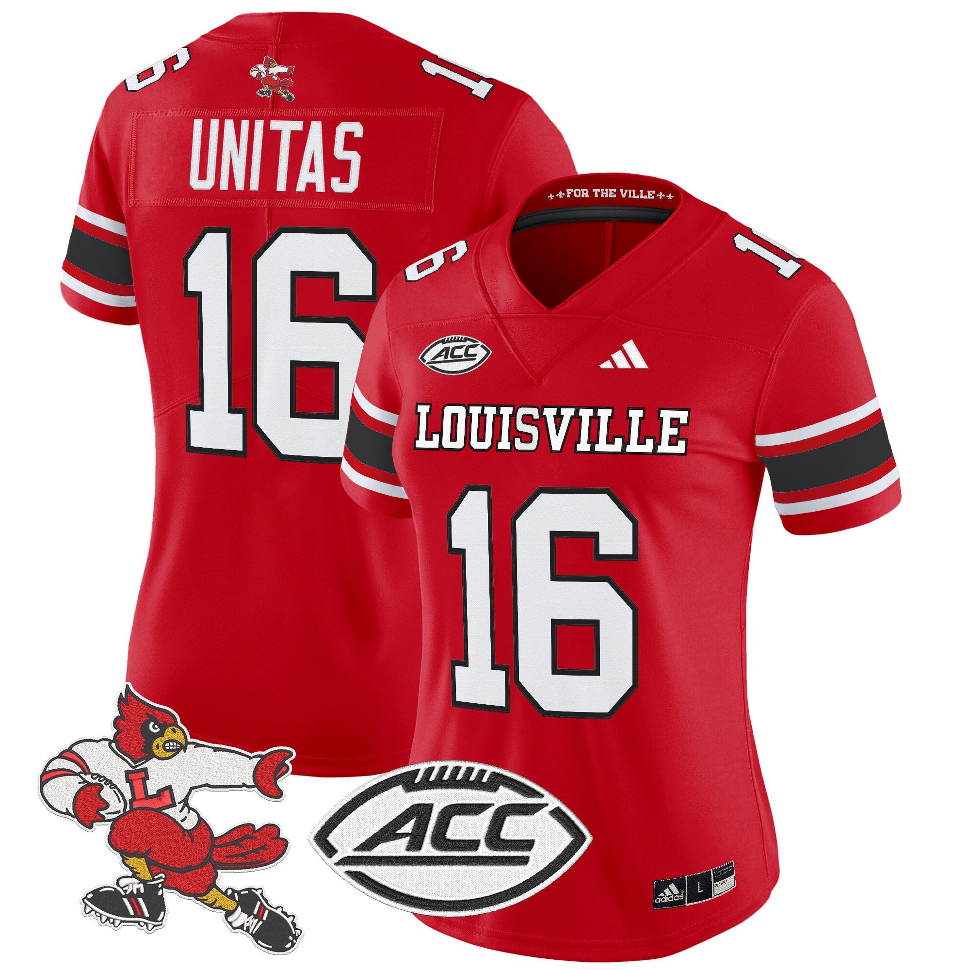 Women's Louisville Cardinals '1980s Throwback' Vapor Limited Jersey - All Stitched