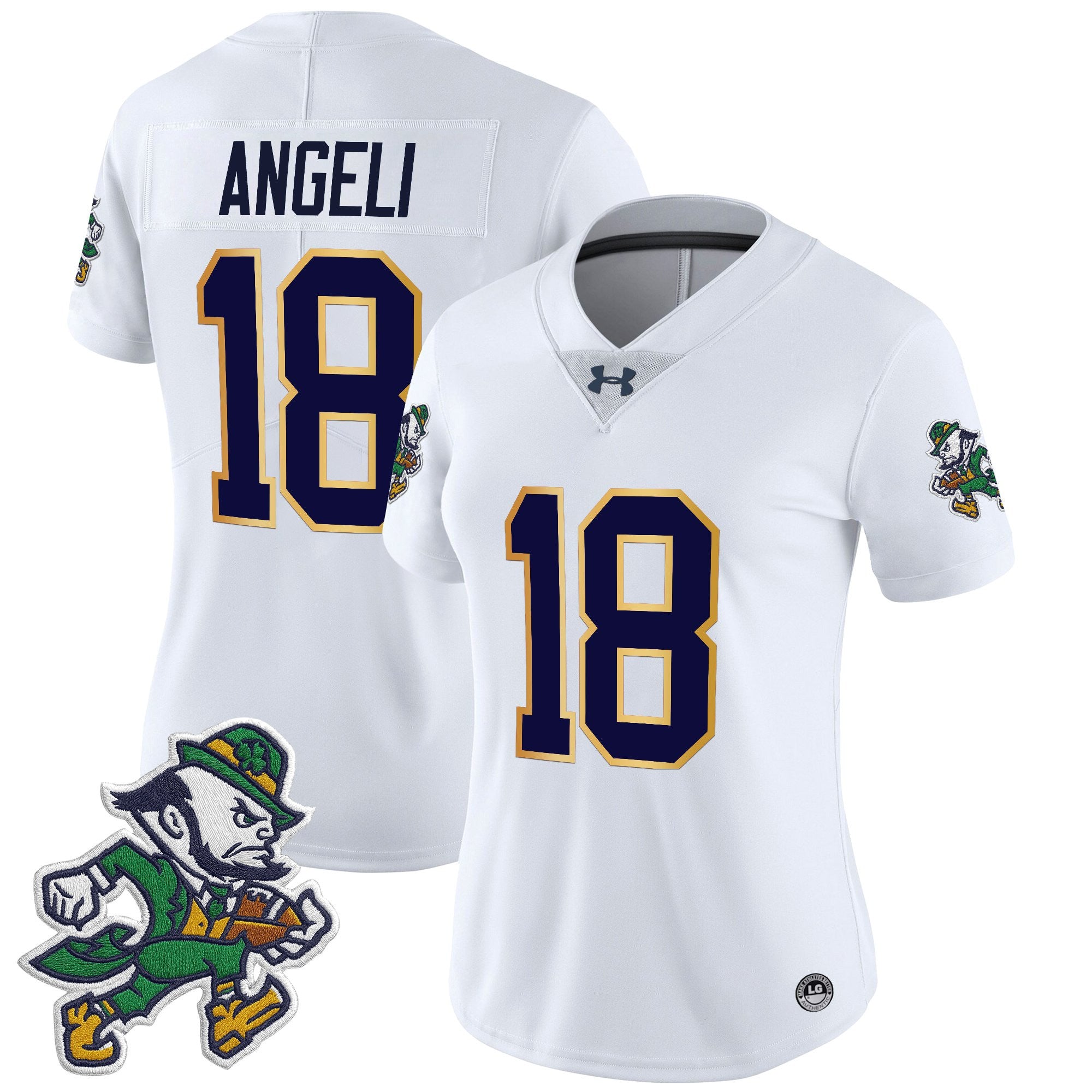 Women's Notre Dame Fighting Irish 2025 'Gridiron Leprechaun Edition' Vapor Limited Jersey – All Stitched