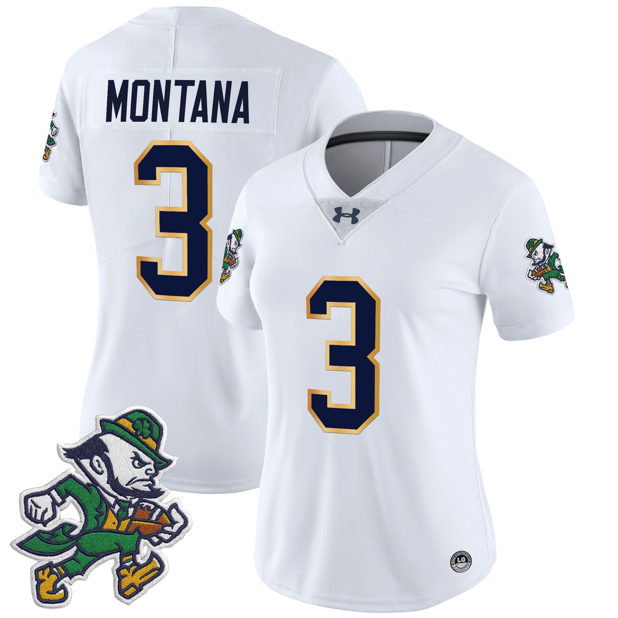 Women's Notre Dame Fighting Irish 2025 'Gridiron Leprechaun Edition' Vapor Limited Jersey – All Stitched