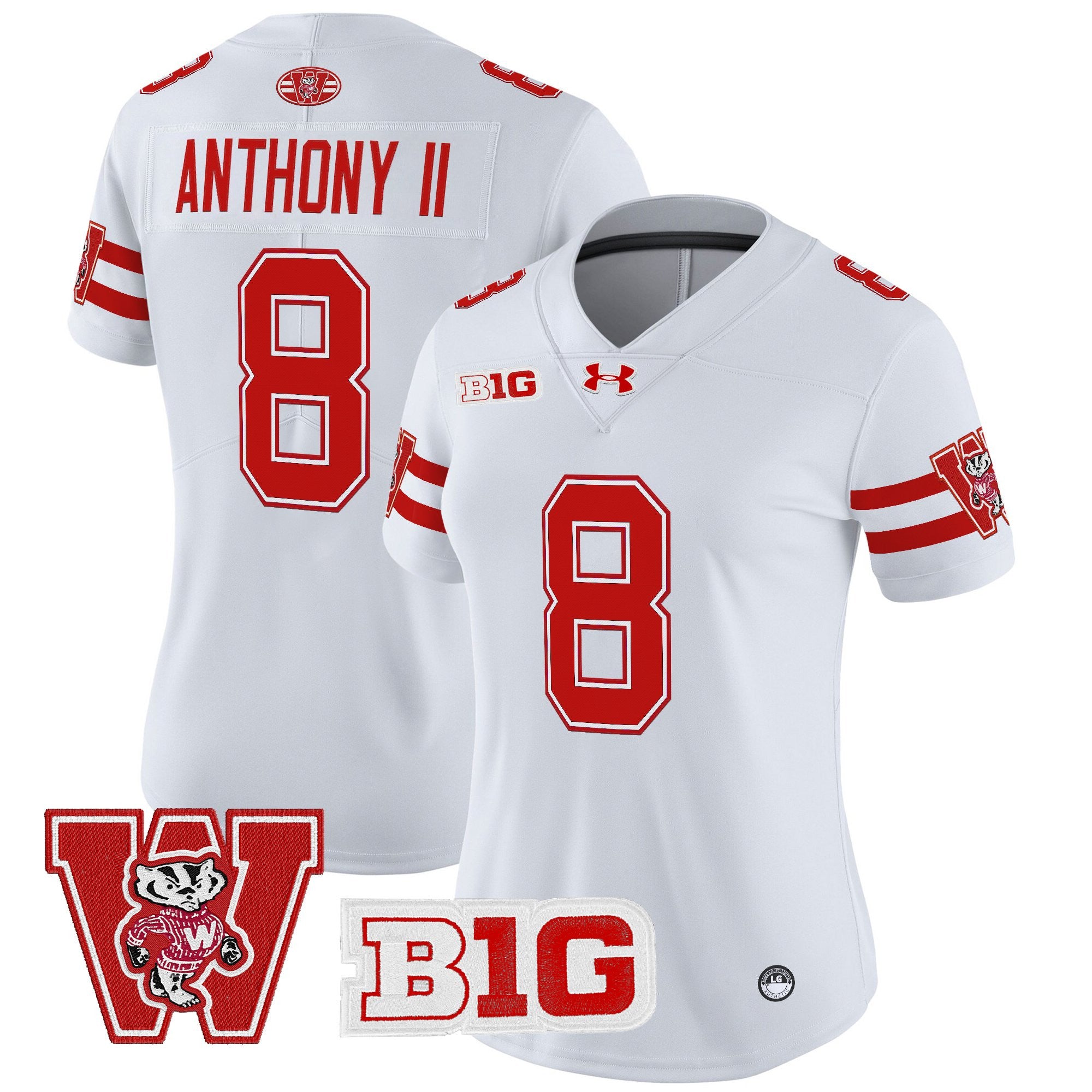 Women's Wisconsin Badgers Throwback Vapor Limited Jersey - All Stitched