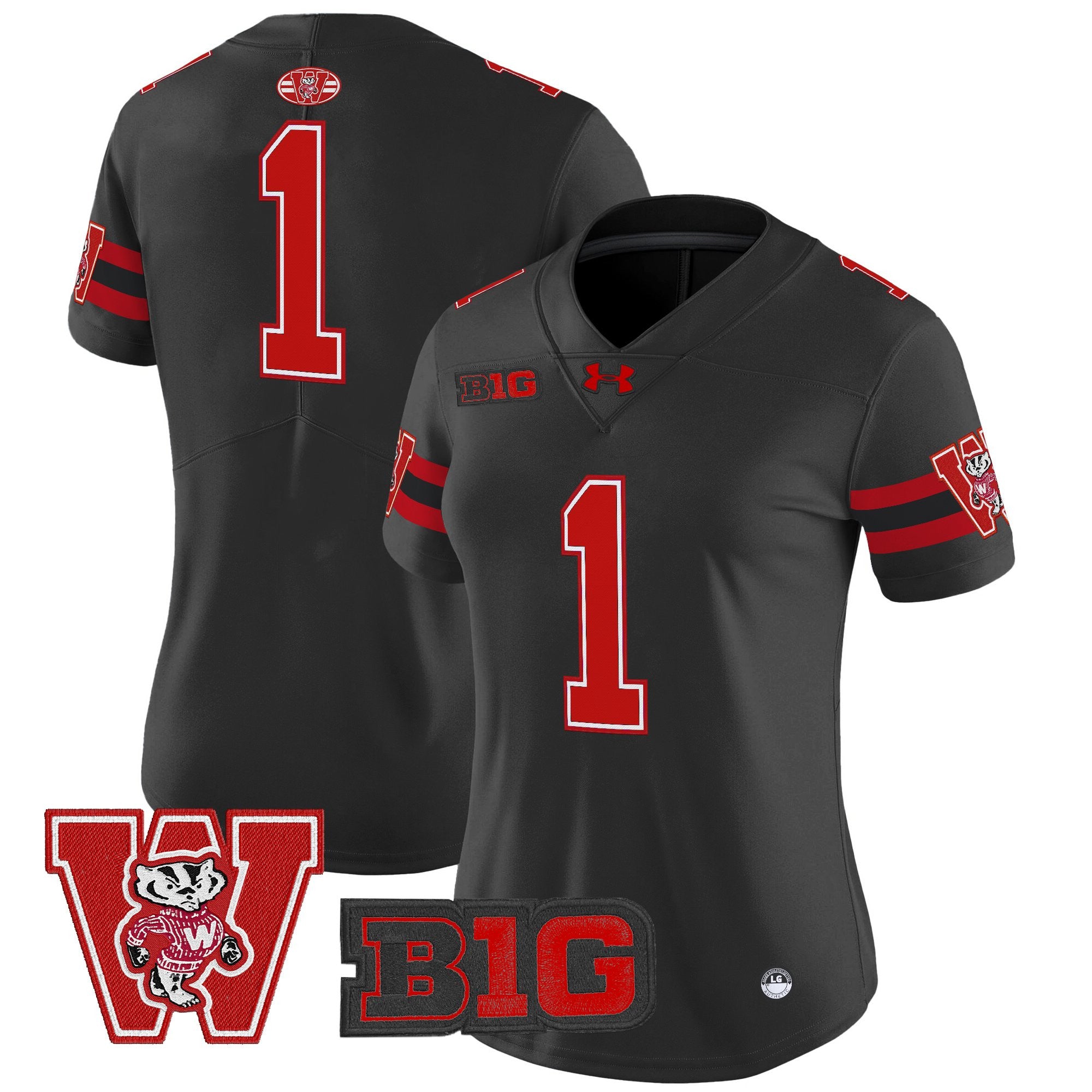 Women's Wisconsin Badgers Throwback Vapor Limited Jersey - All Stitched