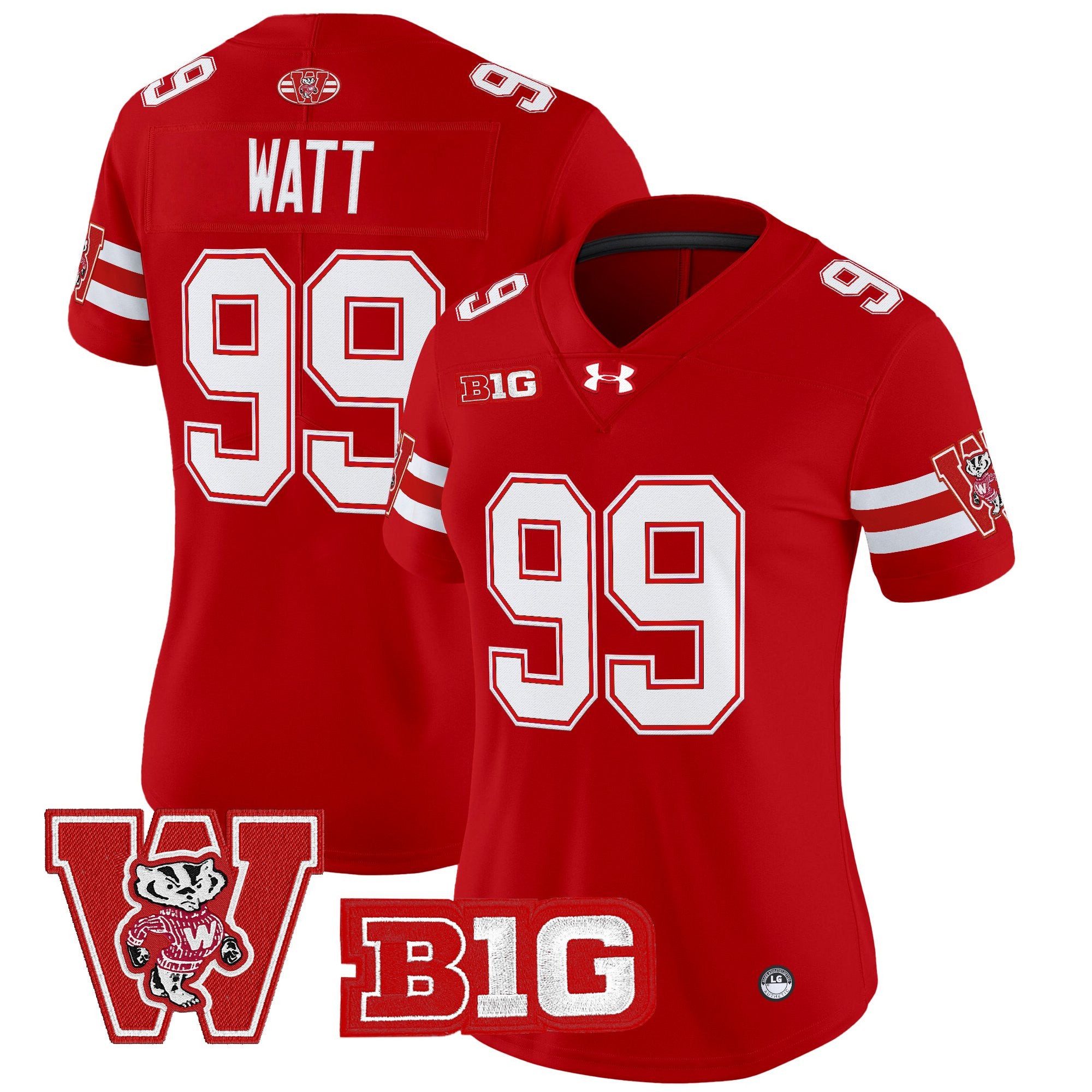 Women's Wisconsin Badgers Throwback Vapor Limited Jersey - All Stitched
