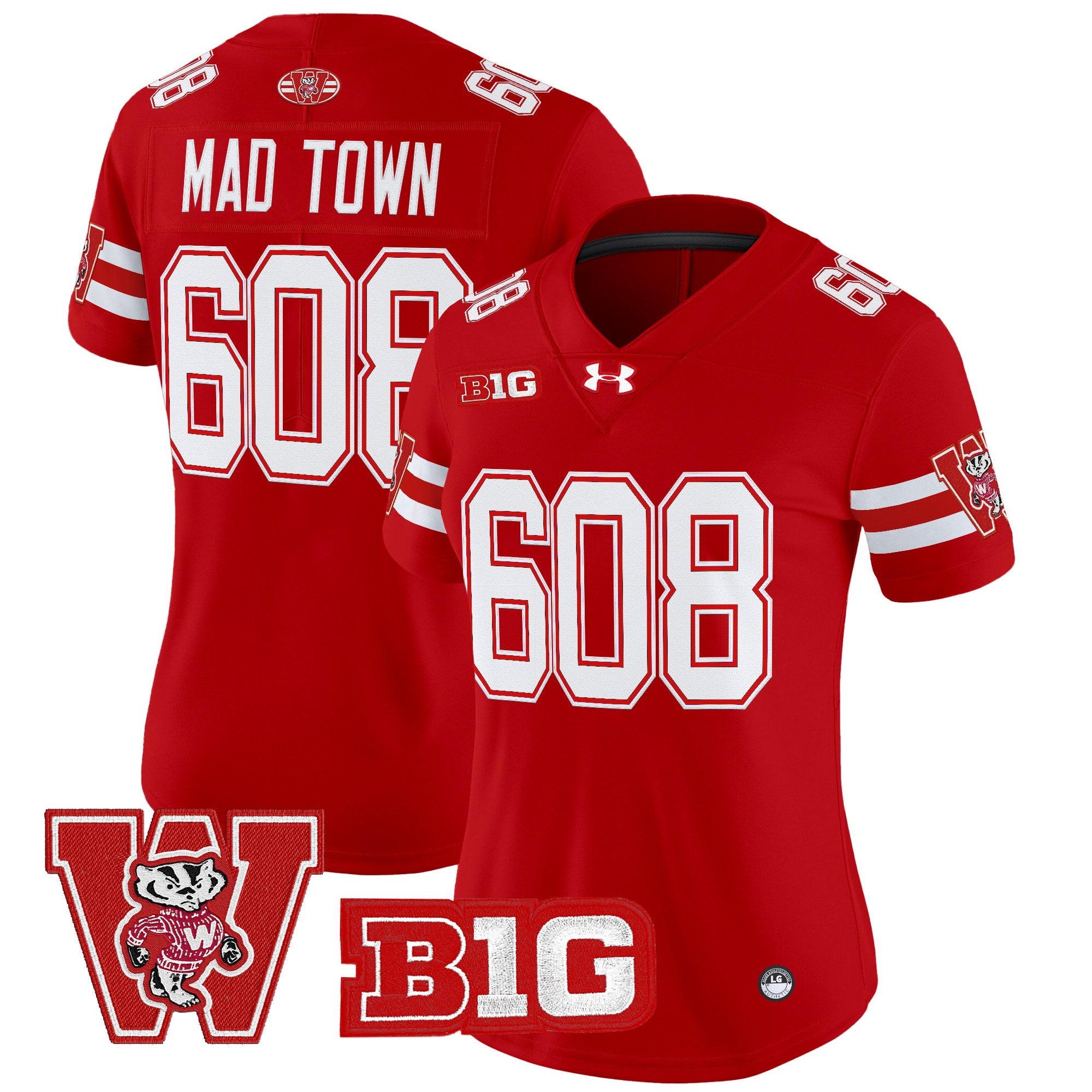 Women's Wisconsin Badgers Throwback Vapor Limited Jersey - All Stitched