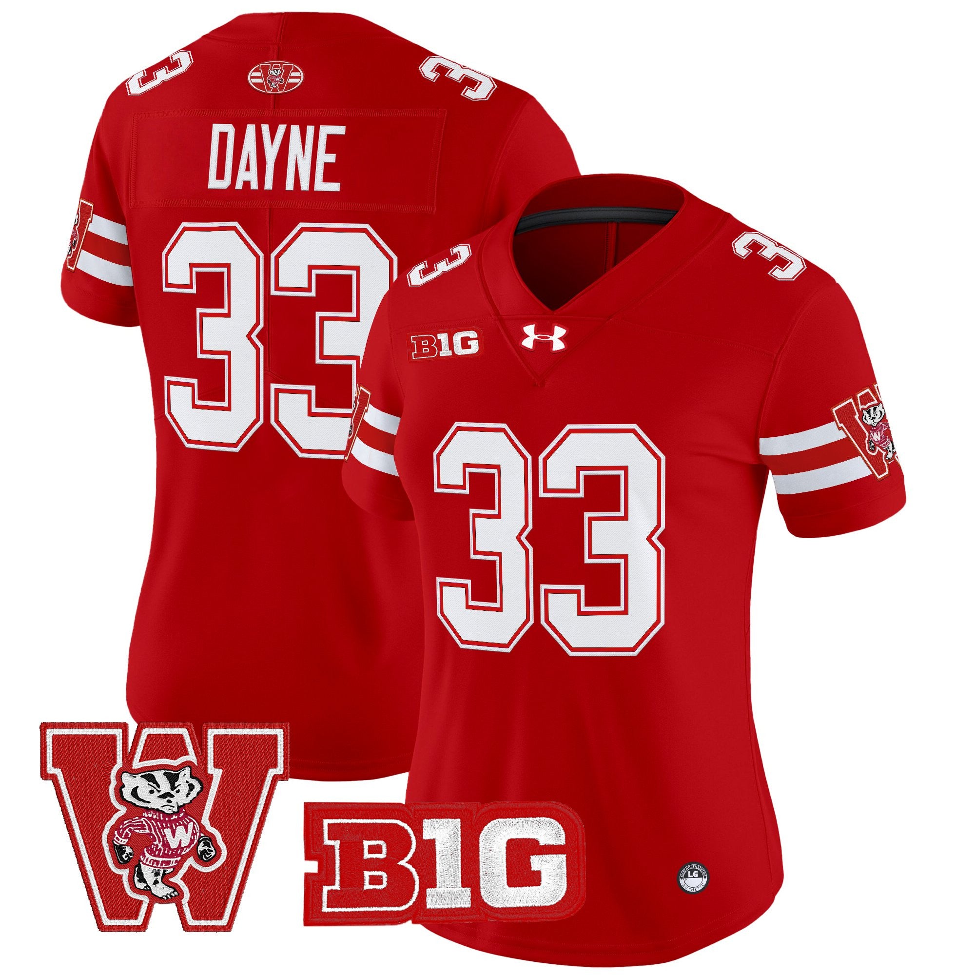 Women's Wisconsin Badgers Throwback Vapor Limited Jersey - All Stitched