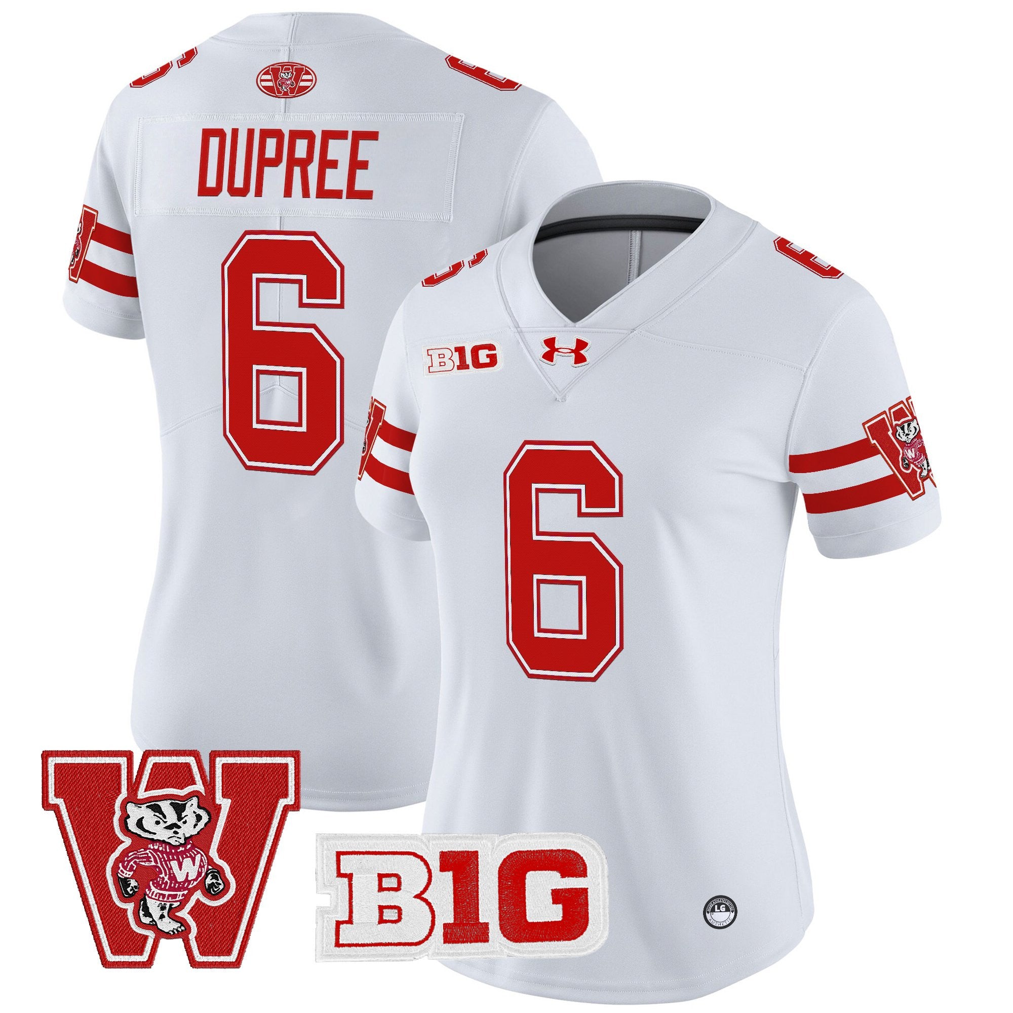 Women's Wisconsin Badgers Throwback Vapor Limited Jersey - All Stitched