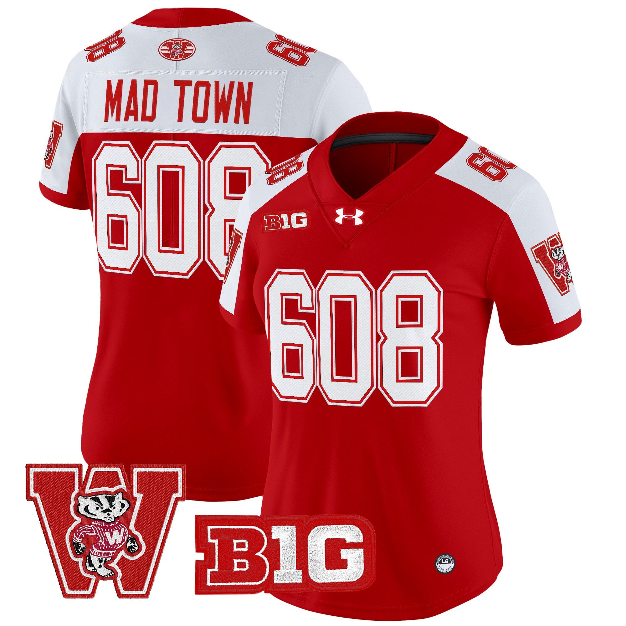 Women's Wisconsin Badgers Throwback Vapor Limited Jersey - All Stitched