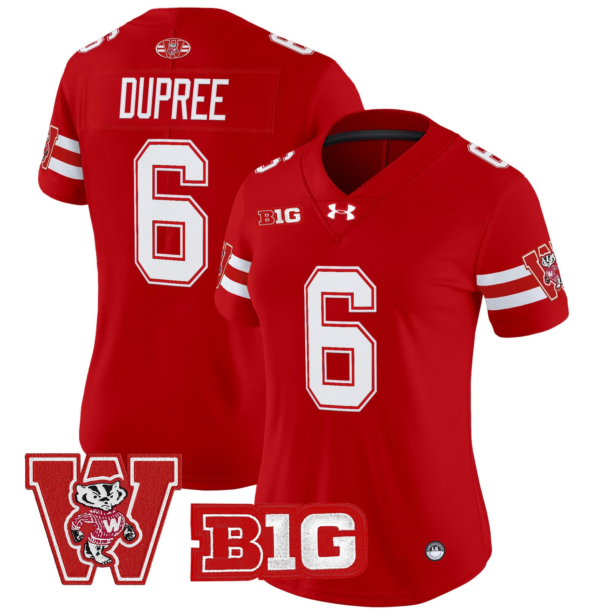 Women's Wisconsin Badgers Throwback Vapor Limited Jersey - All Stitched