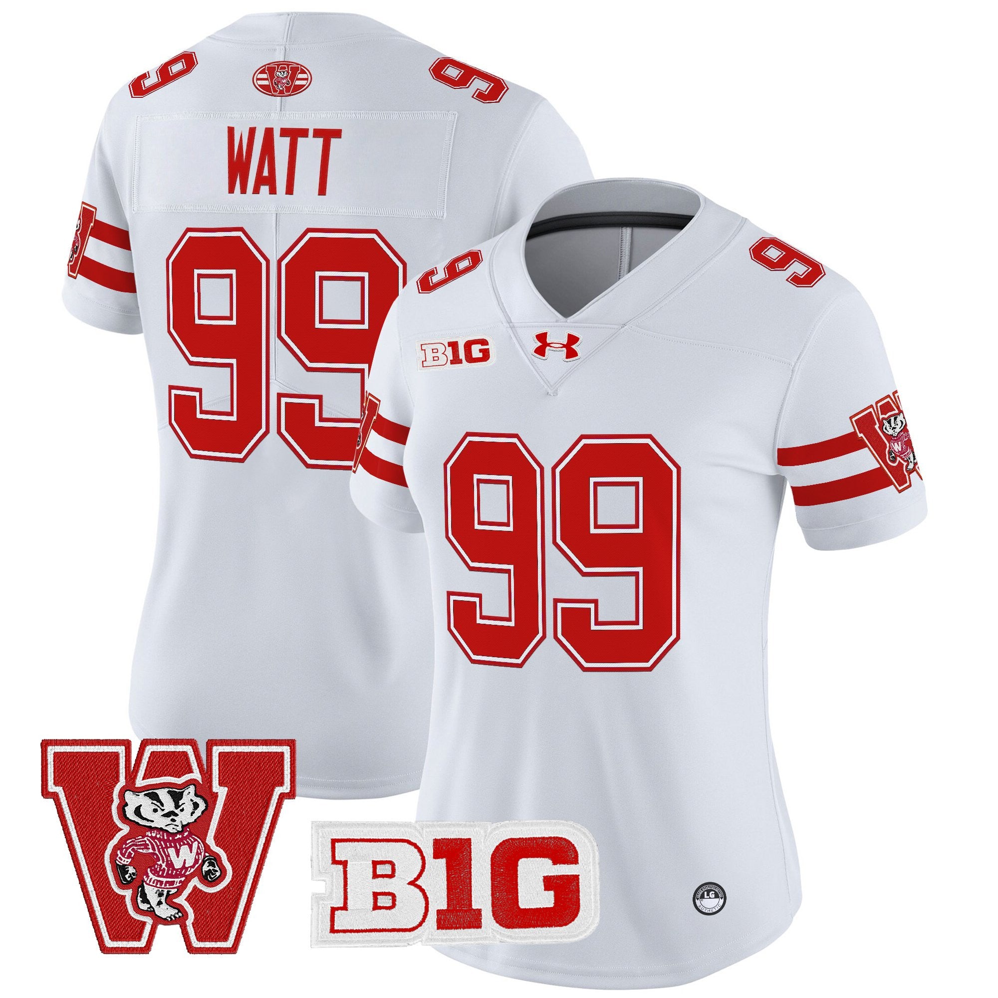 Women's Wisconsin Badgers Throwback Vapor Limited Jersey - All Stitched