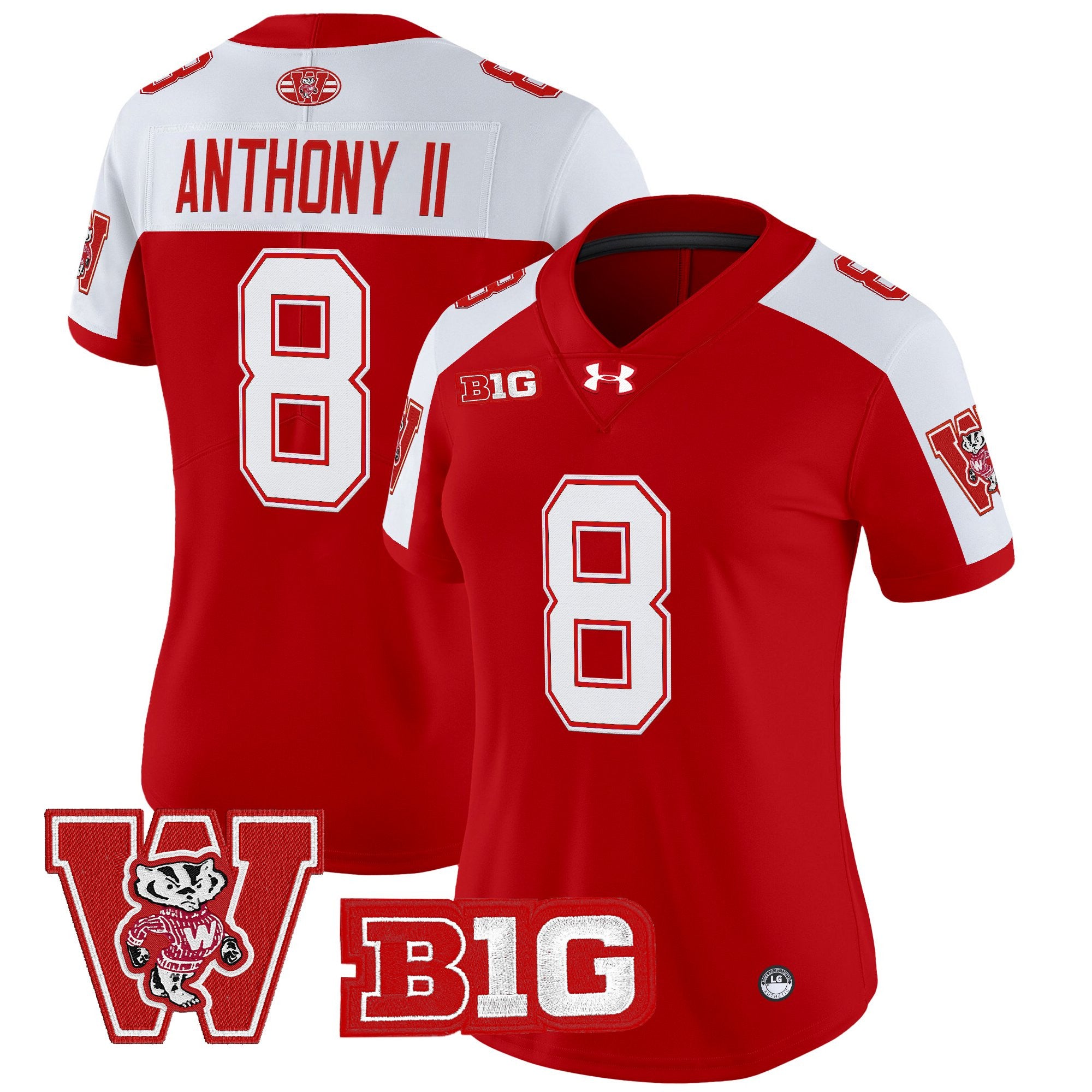 Women's Wisconsin Badgers Throwback Vapor Limited Jersey - All Stitched