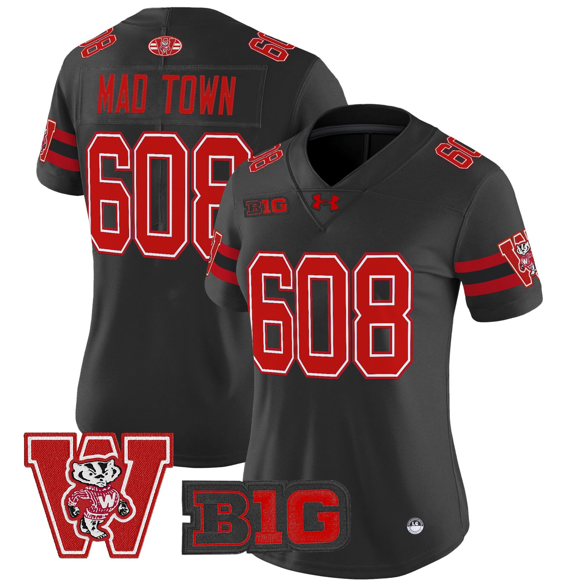 Women's Wisconsin Badgers Throwback Vapor Limited Jersey - All Stitched