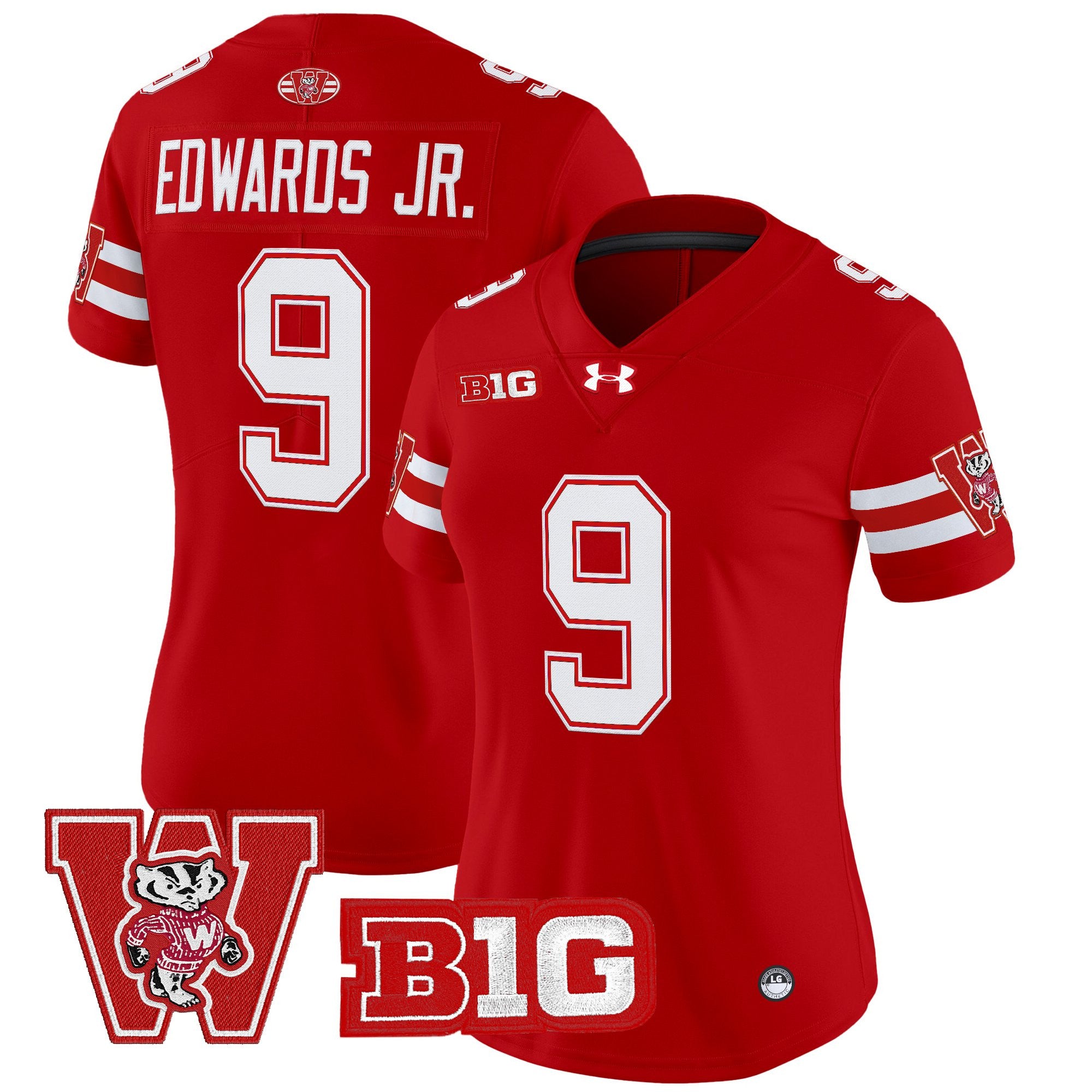 Women's Wisconsin Badgers Throwback Vapor Limited Jersey - All Stitched