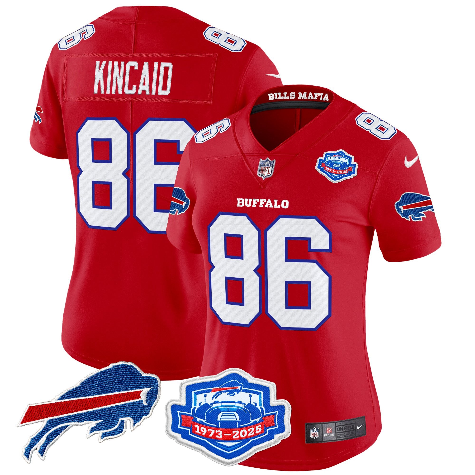Women's Buffalo Bills 2025 "Rivalries" Vapor Limited Jersey - Farewell Season Patch - All Stitched