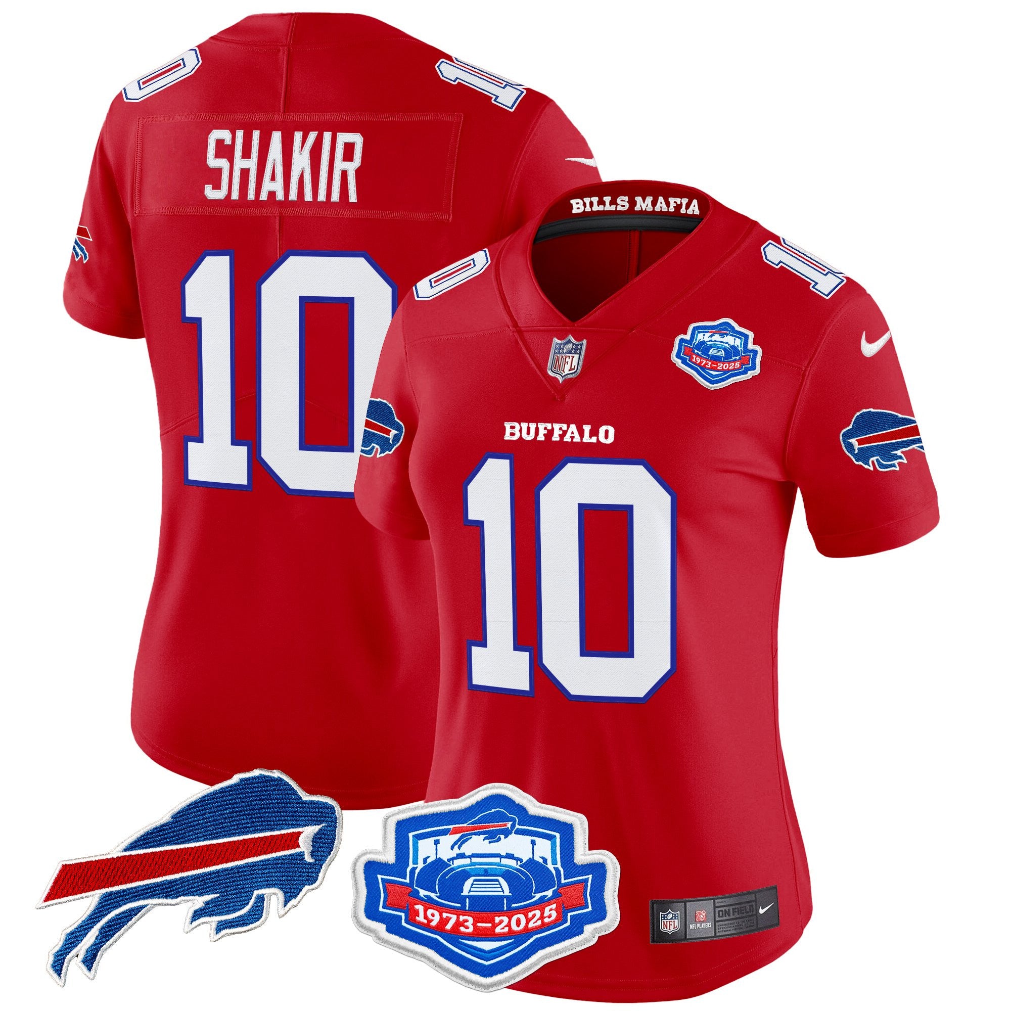 Women's Buffalo Bills 2025 "Rivalries" Vapor Limited Jersey - Farewell Season Patch - All Stitched