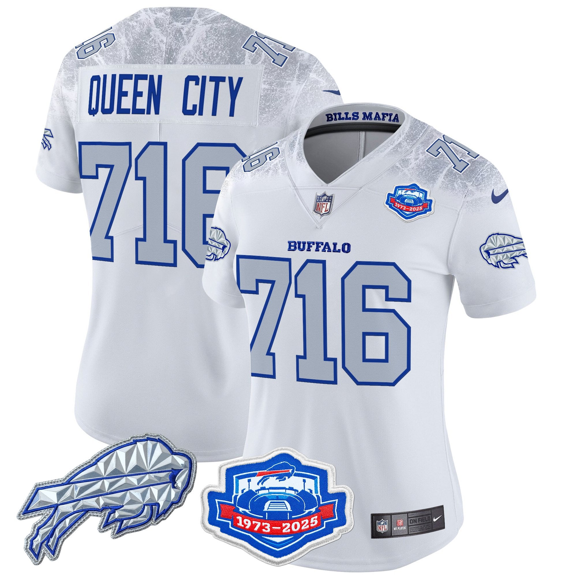 Women's Buffalo Bills 2025 "Rivalries" Vapor Limited Jersey - Farewell Season Patch - All Stitched