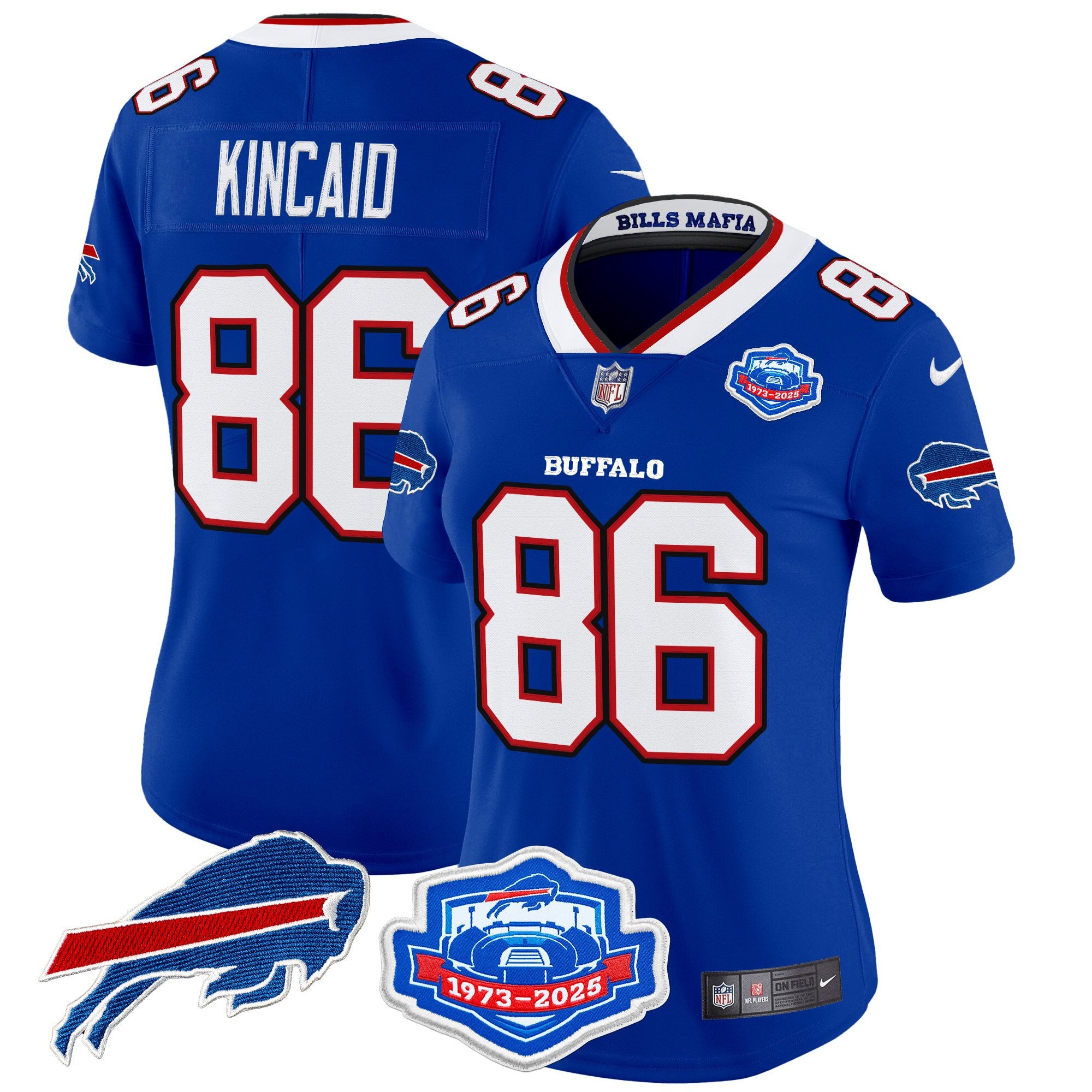 Women's Buffalo Bills 2025 "Rivalries" Vapor Limited Jersey - Farewell Season Patch - All Stitched